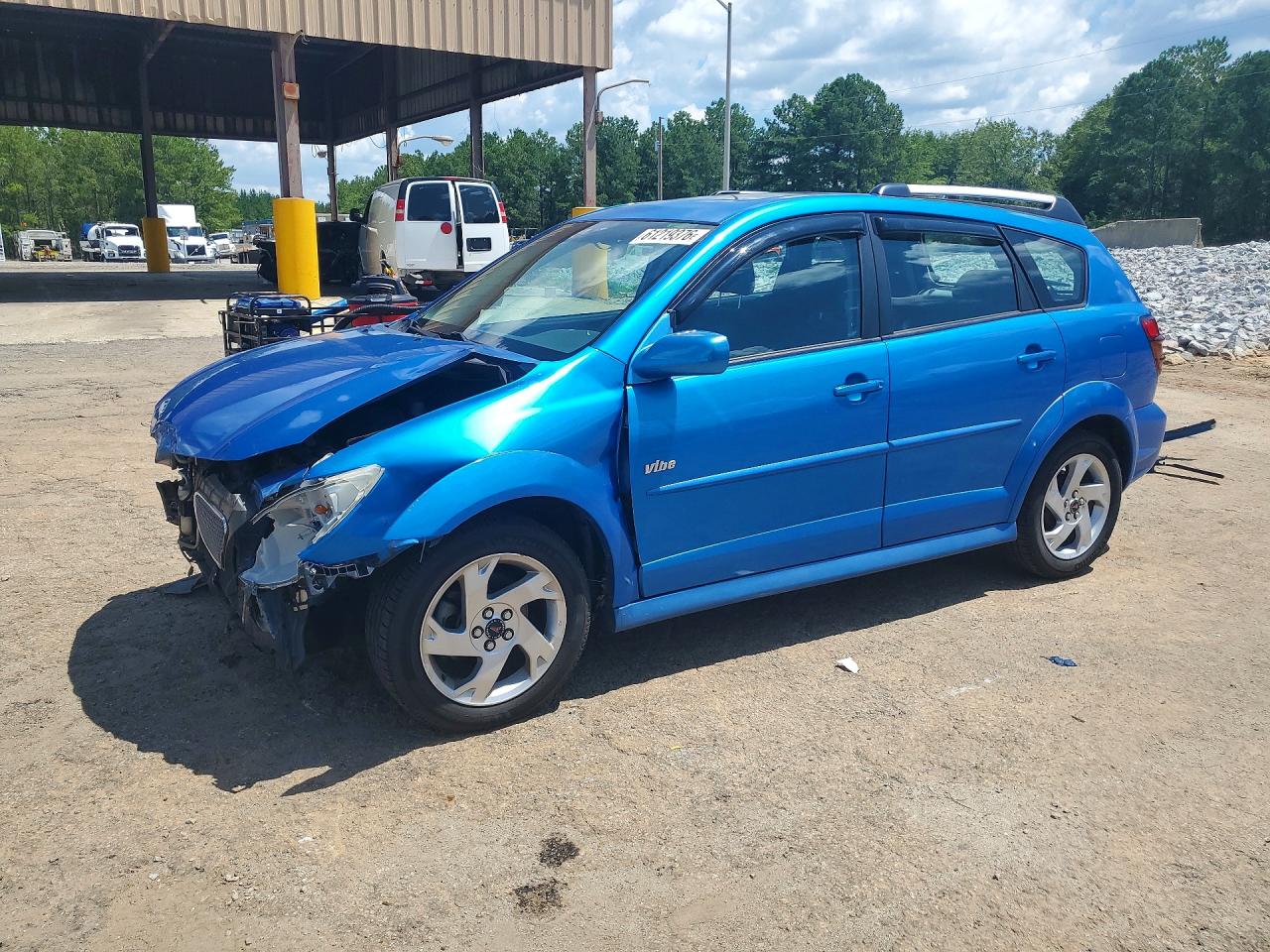 2007 Pontiac Vibe Blue vin: 5Y2SL65897Z421366