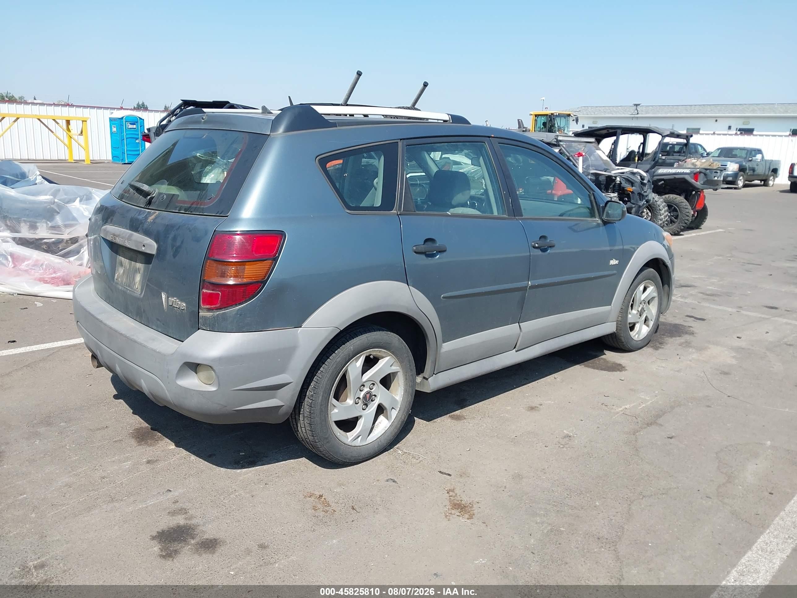 2007 Pontiac Vibe   Blue vin: 5Y2SL65897Z423991
