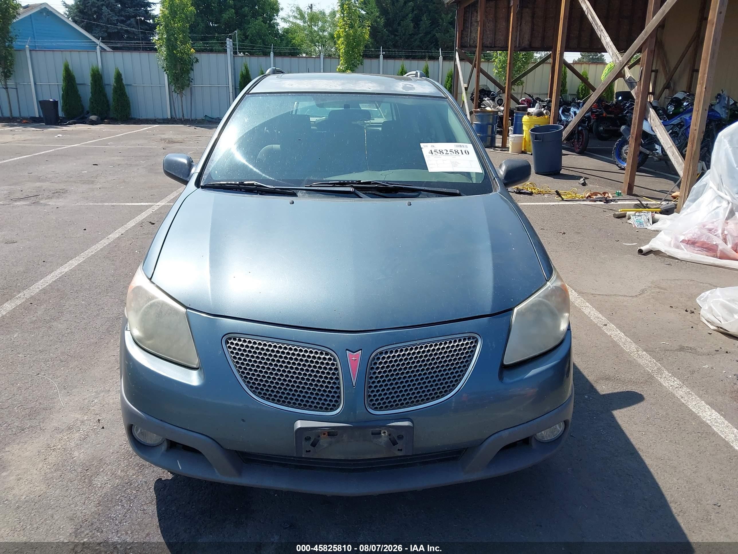 2007 Pontiac Vibe   Blue vin: 5Y2SL65897Z423991