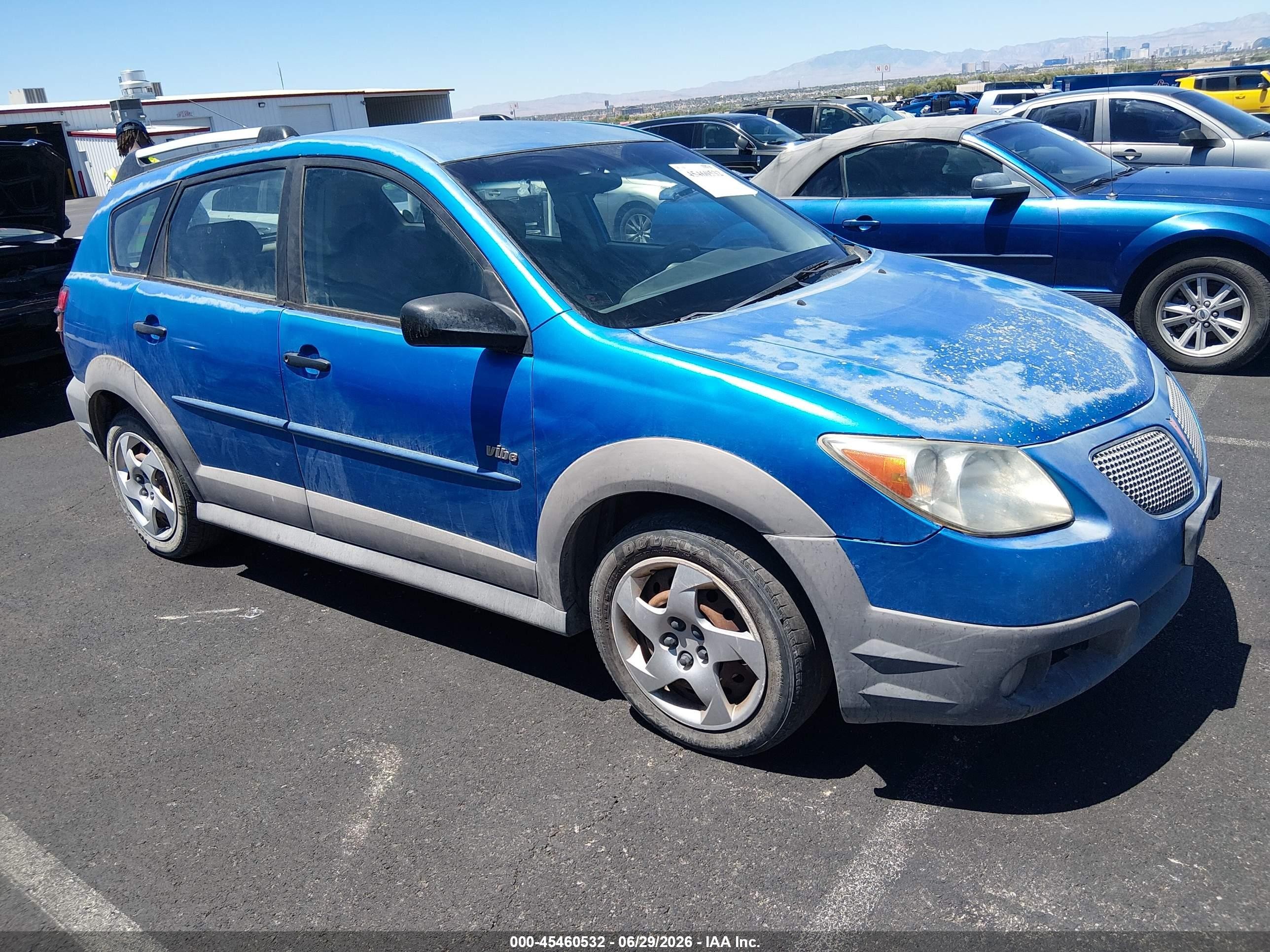 2008 Pontiac Vibe   Light Blue vin: 5Y2SL65898Z404438