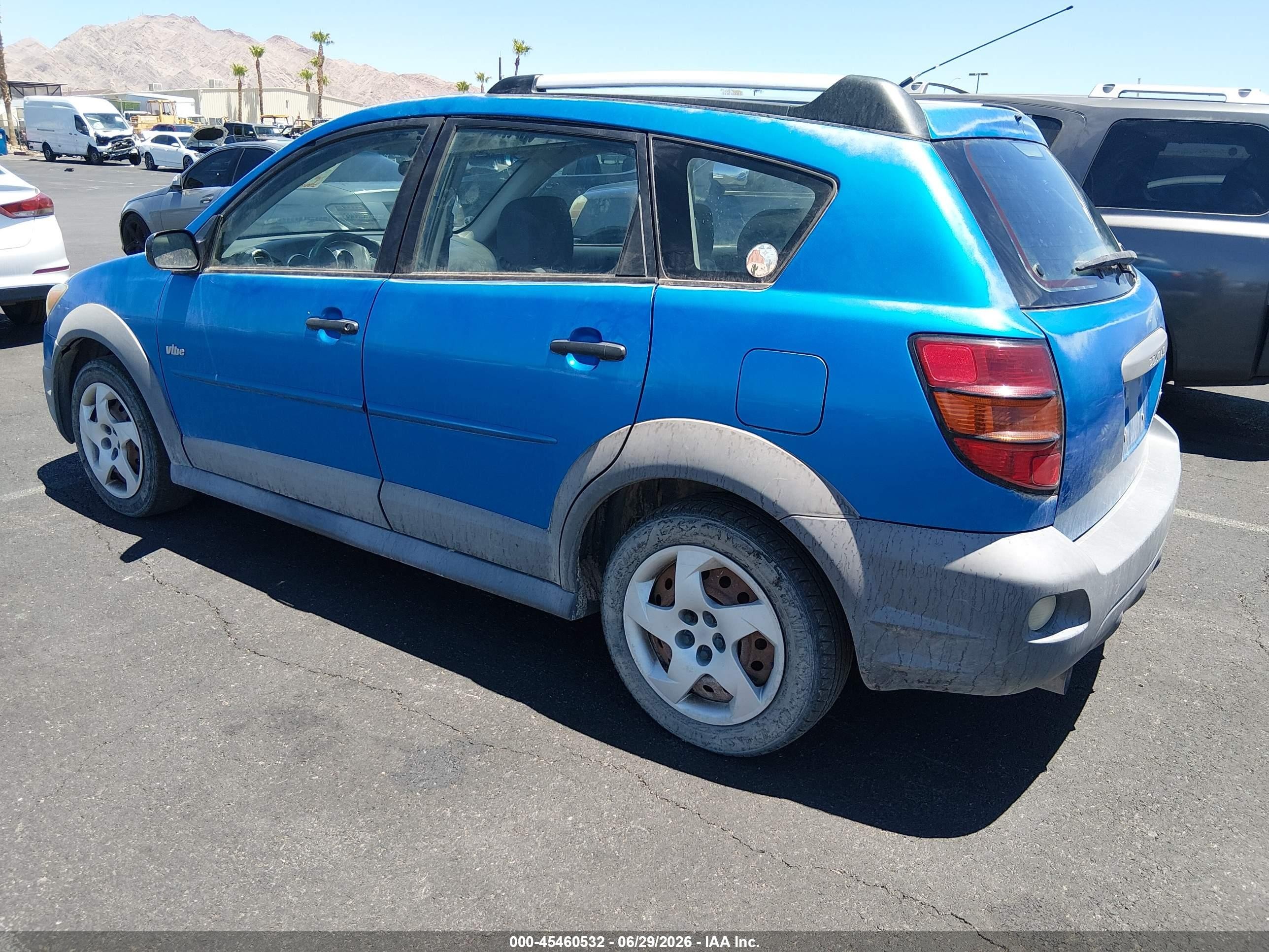 2008 Pontiac Vibe   Light Blue vin: 5Y2SL65898Z404438