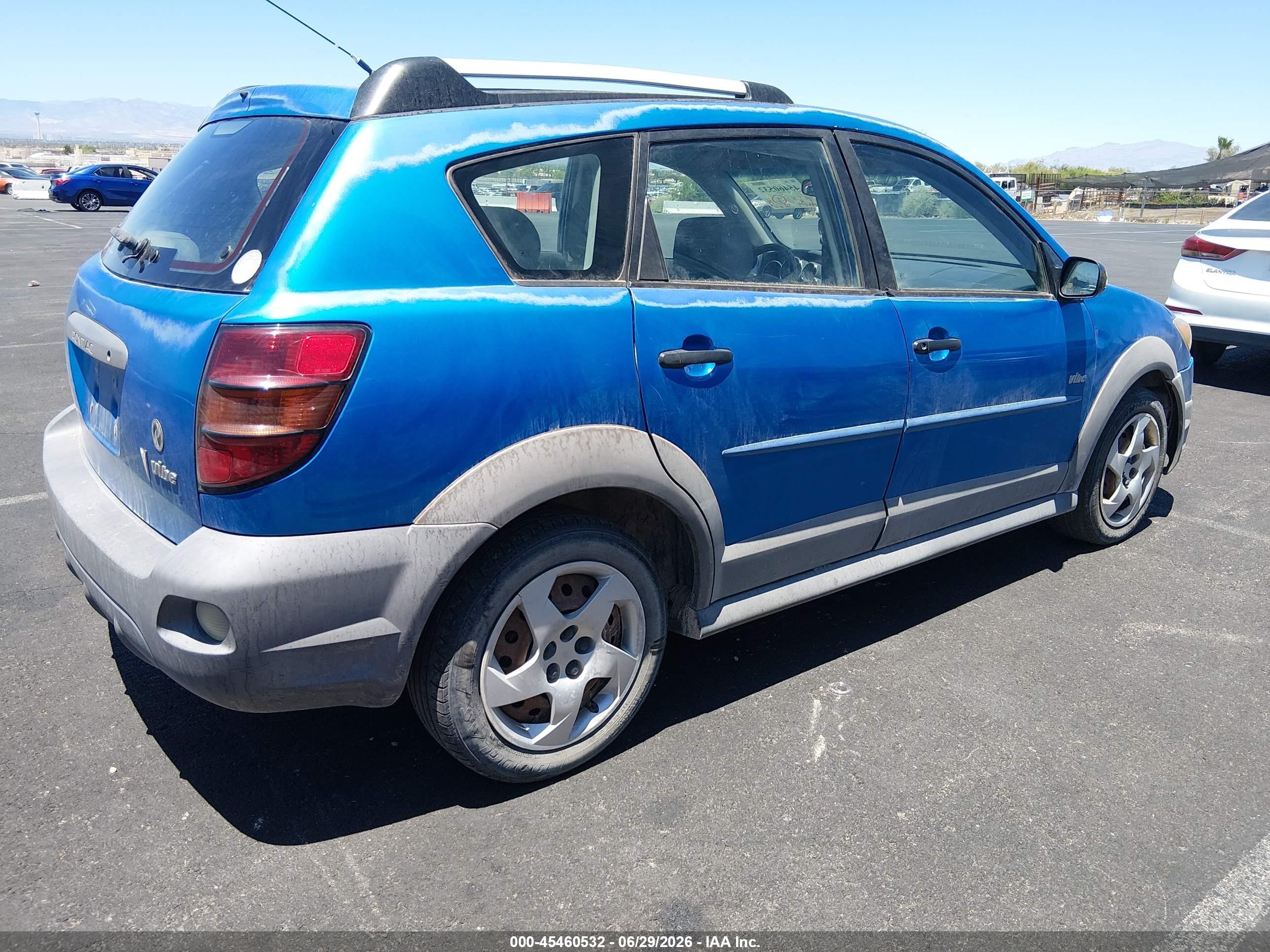 2008 Pontiac Vibe   Light Blue vin: 5Y2SL65898Z404438