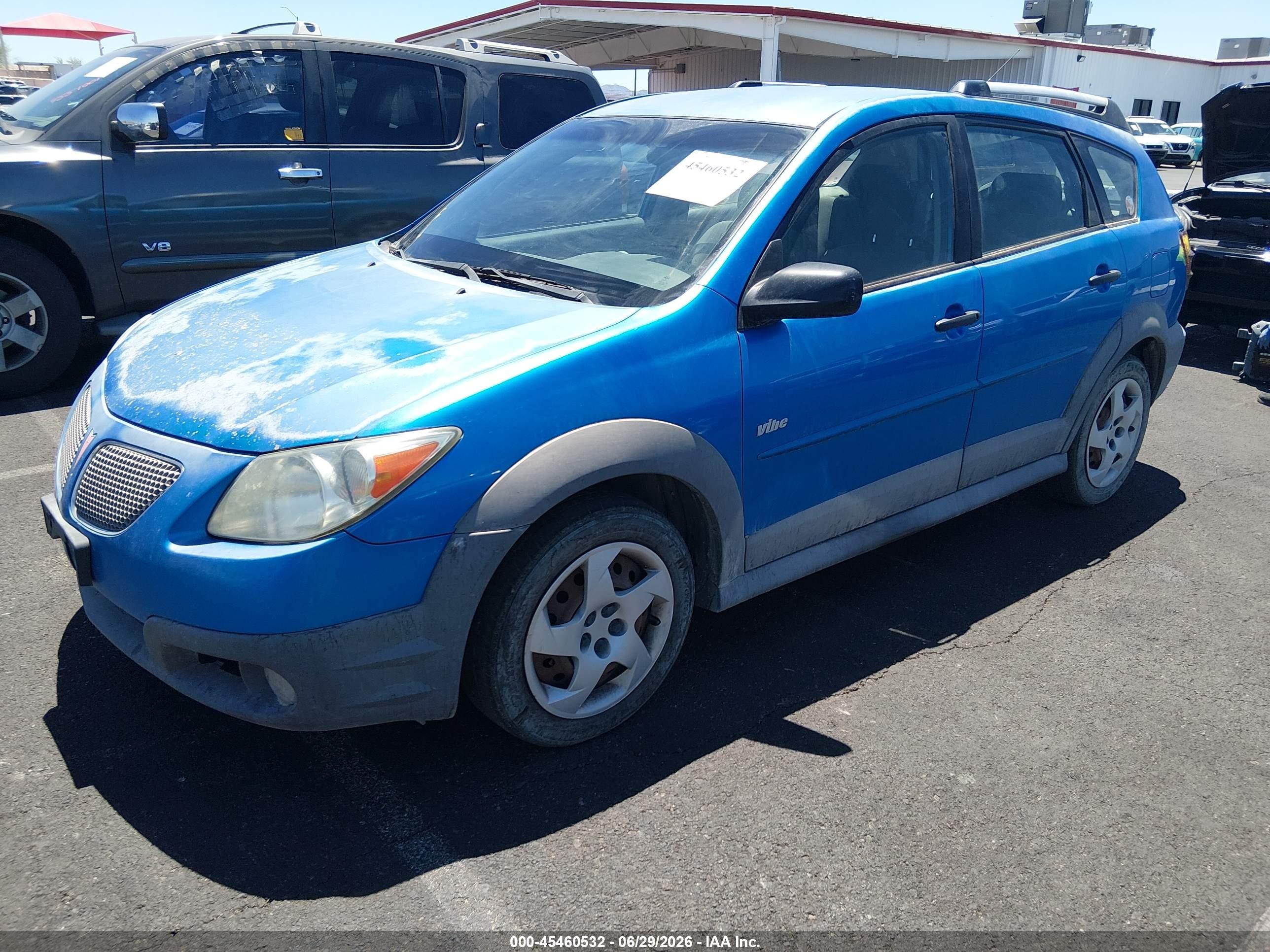 2008 Pontiac Vibe   Light Blue vin: 5Y2SL65898Z404438