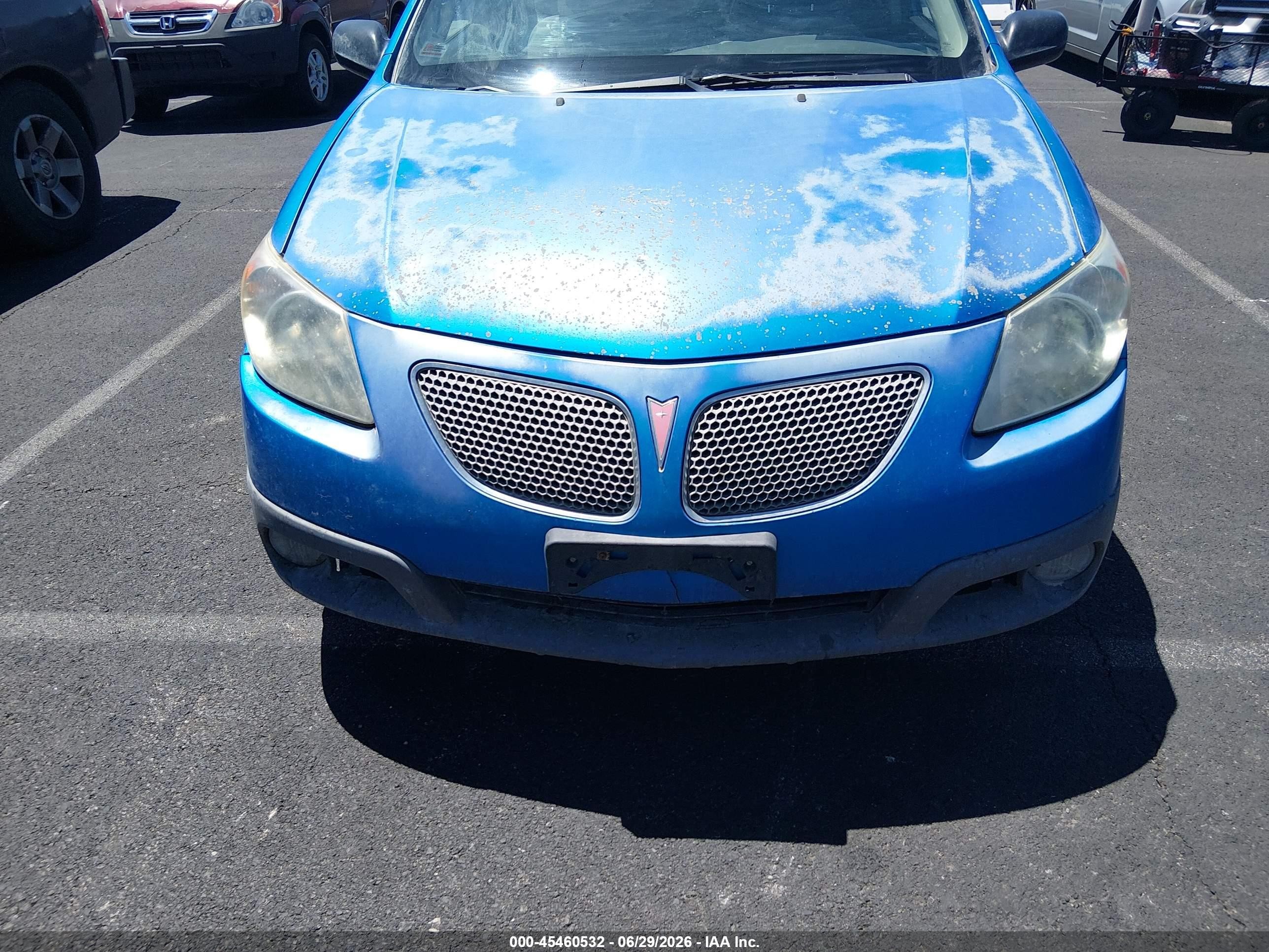 2008 Pontiac Vibe   Light Blue vin: 5Y2SL65898Z404438