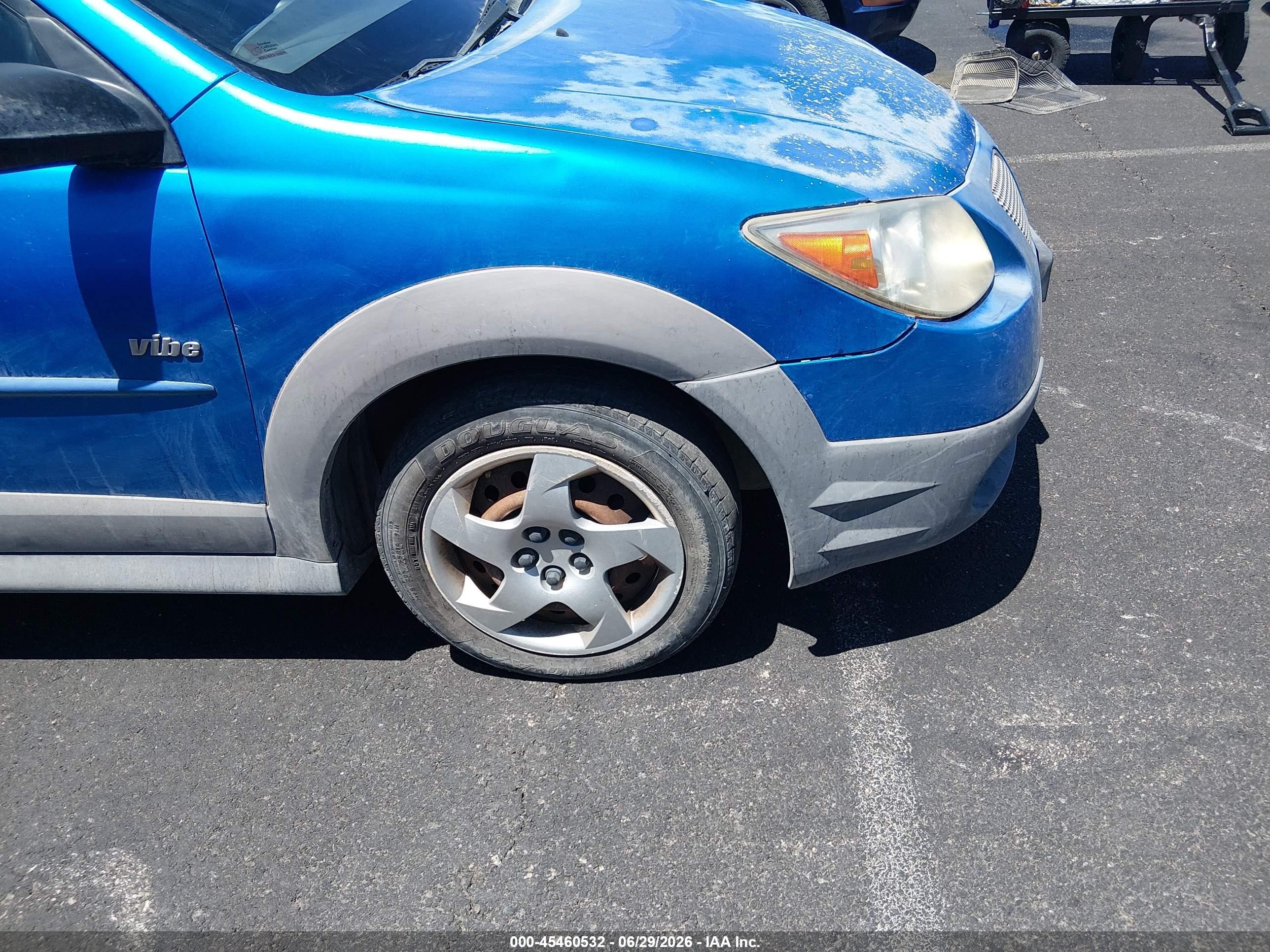 2008 Pontiac Vibe   Light Blue vin: 5Y2SL65898Z404438