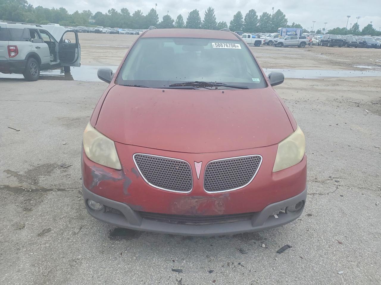 2006 Pontiac Vibe Burgundy vin: 5Y2SL658X6Z408186