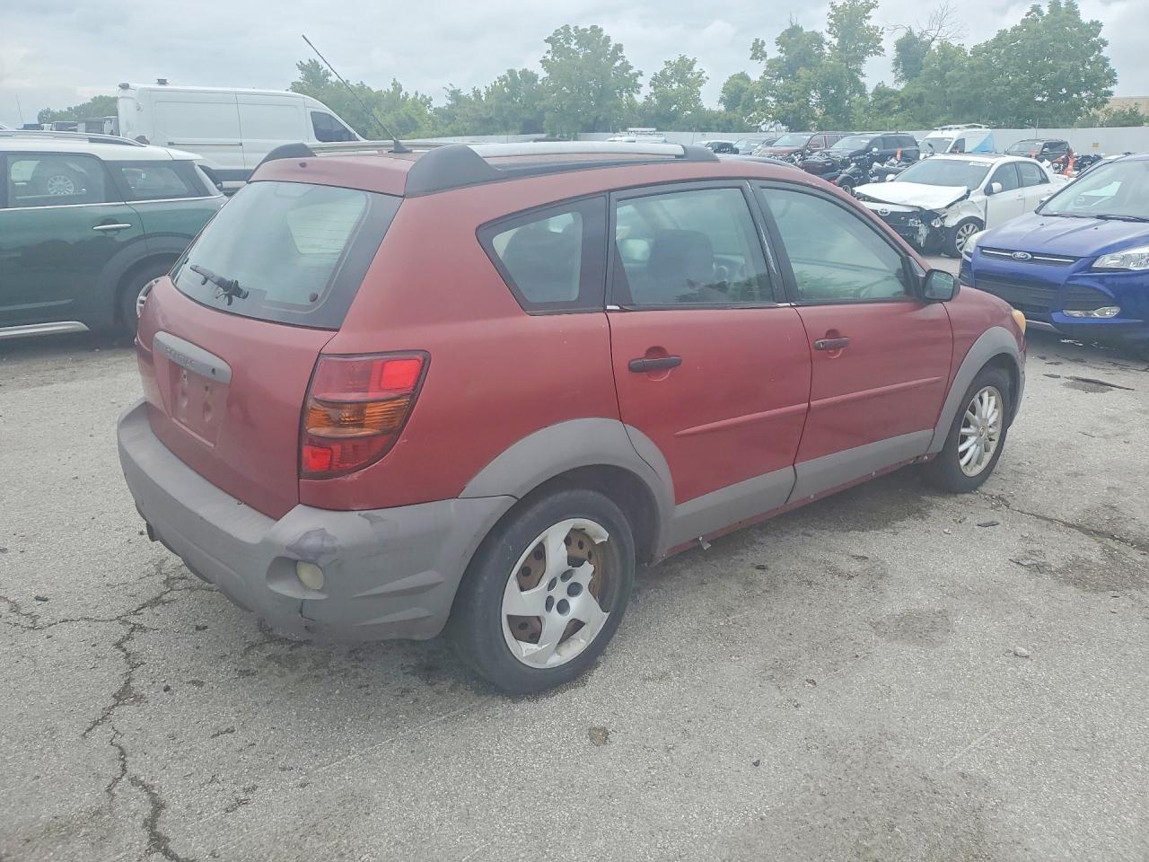 2006 Pontiac Vibe Burgundy vin: 5Y2SL658X6Z408186