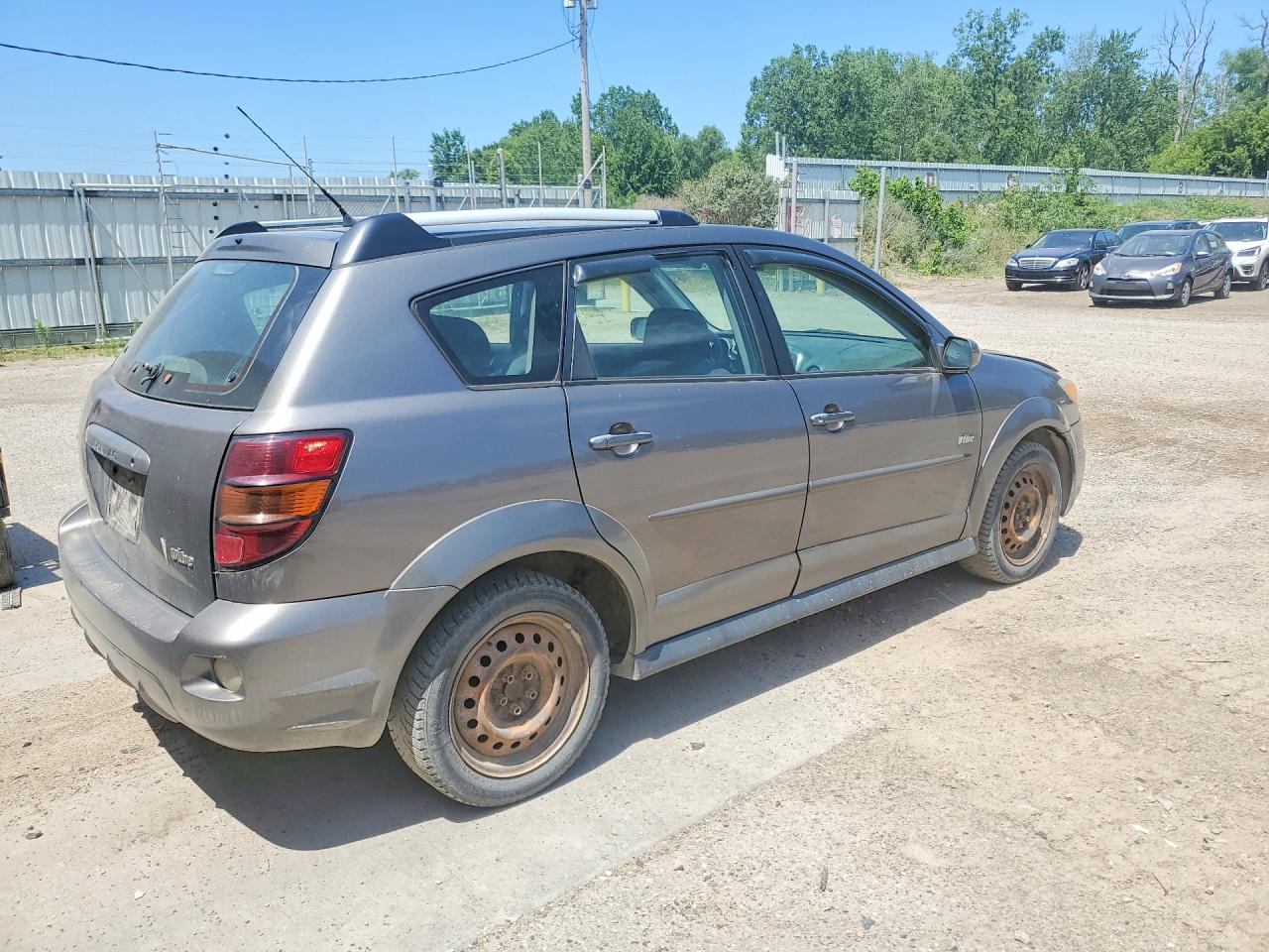 2007 Pontiac Vibe Gray vin: 5Y2SL658X7Z414331