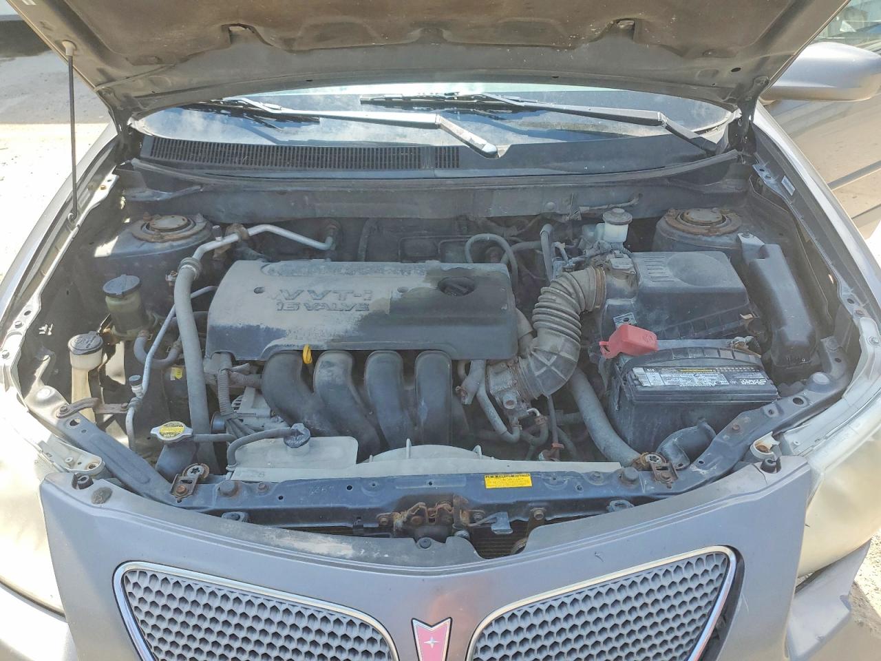 2007 Pontiac Vibe Gray vin: 5Y2SL658X7Z414331