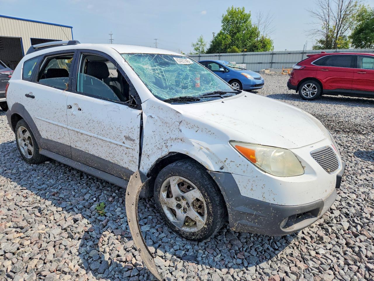 2008 Pontiac Vibe Белый vin: 5Y2SL658X8Z407543