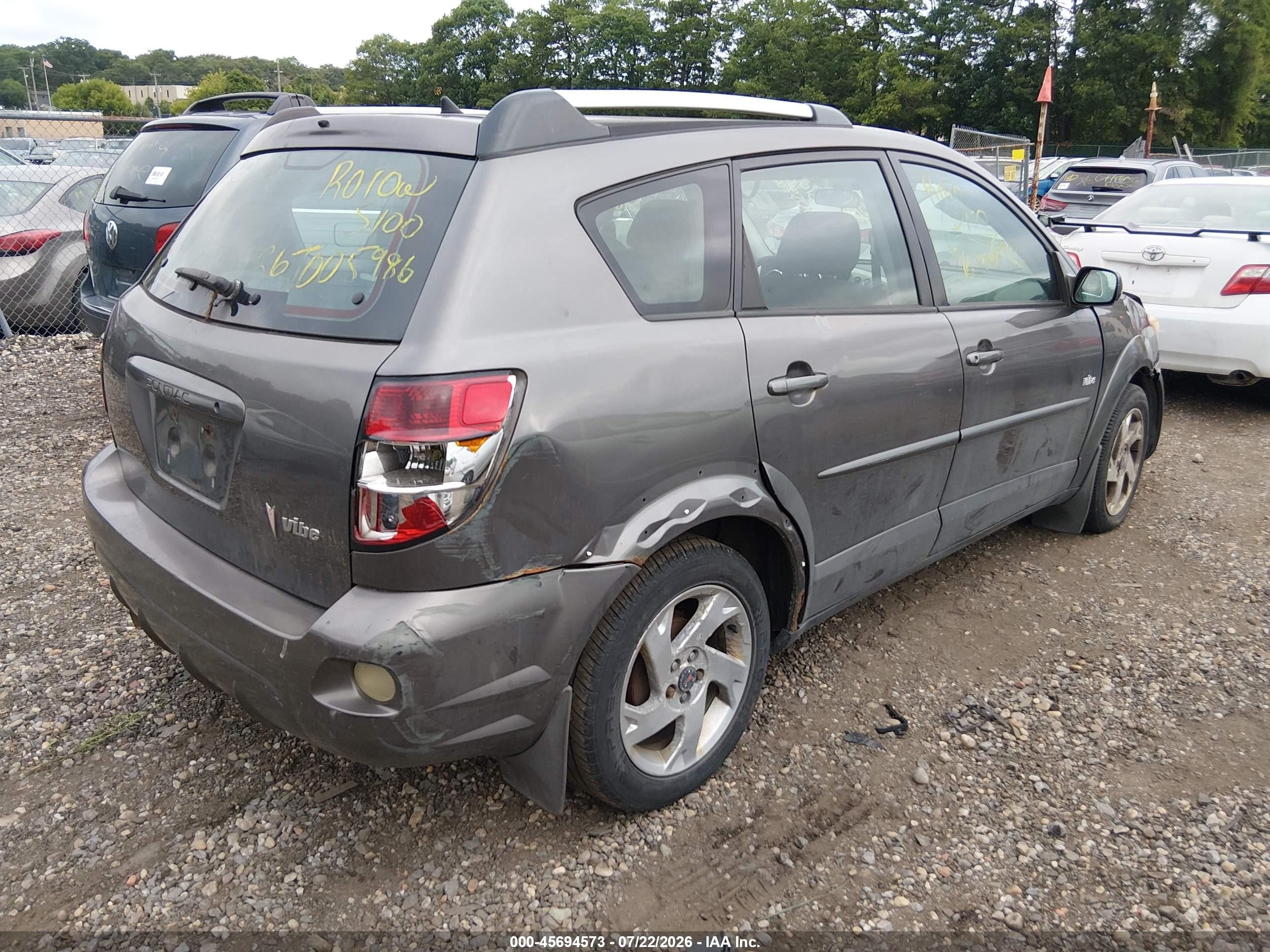 2005 Pontiac Vibe   Dark Brown vin: 5Y2SL66835Z444797