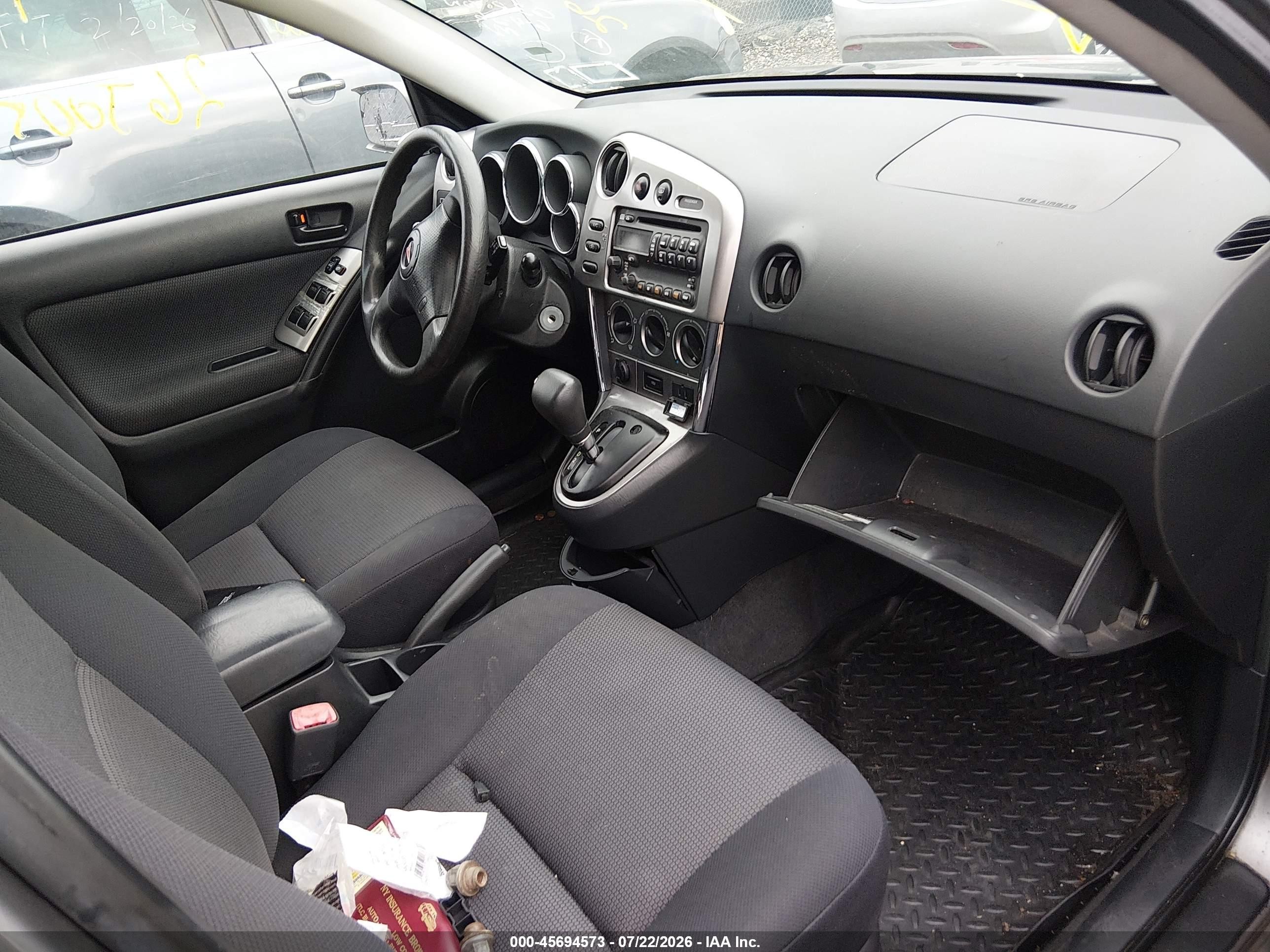 2005 Pontiac Vibe   Dark Brown vin: 5Y2SL66835Z444797