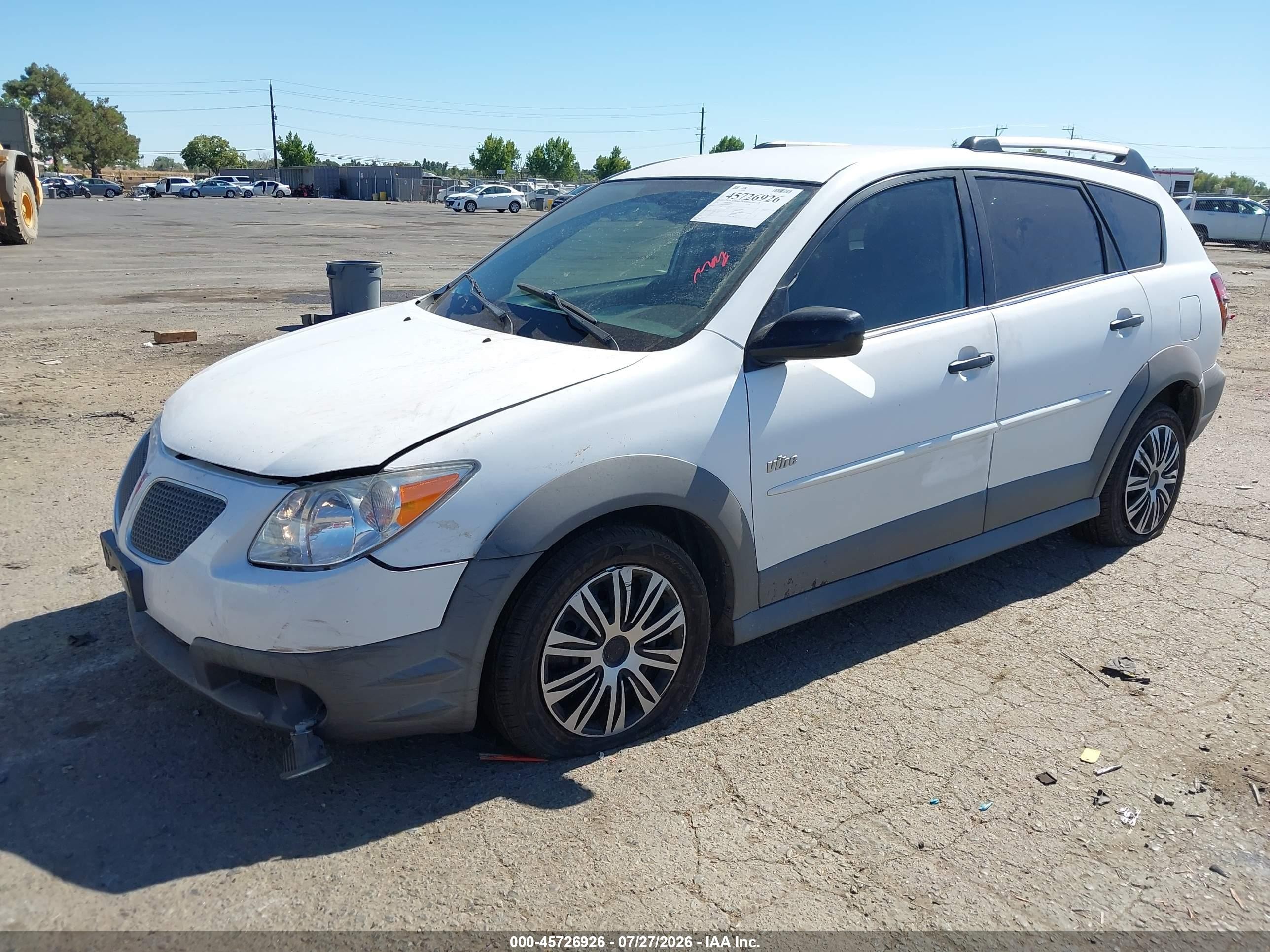 2005 Pontiac Vibe   White vin: 5Y2SL66865Z468740