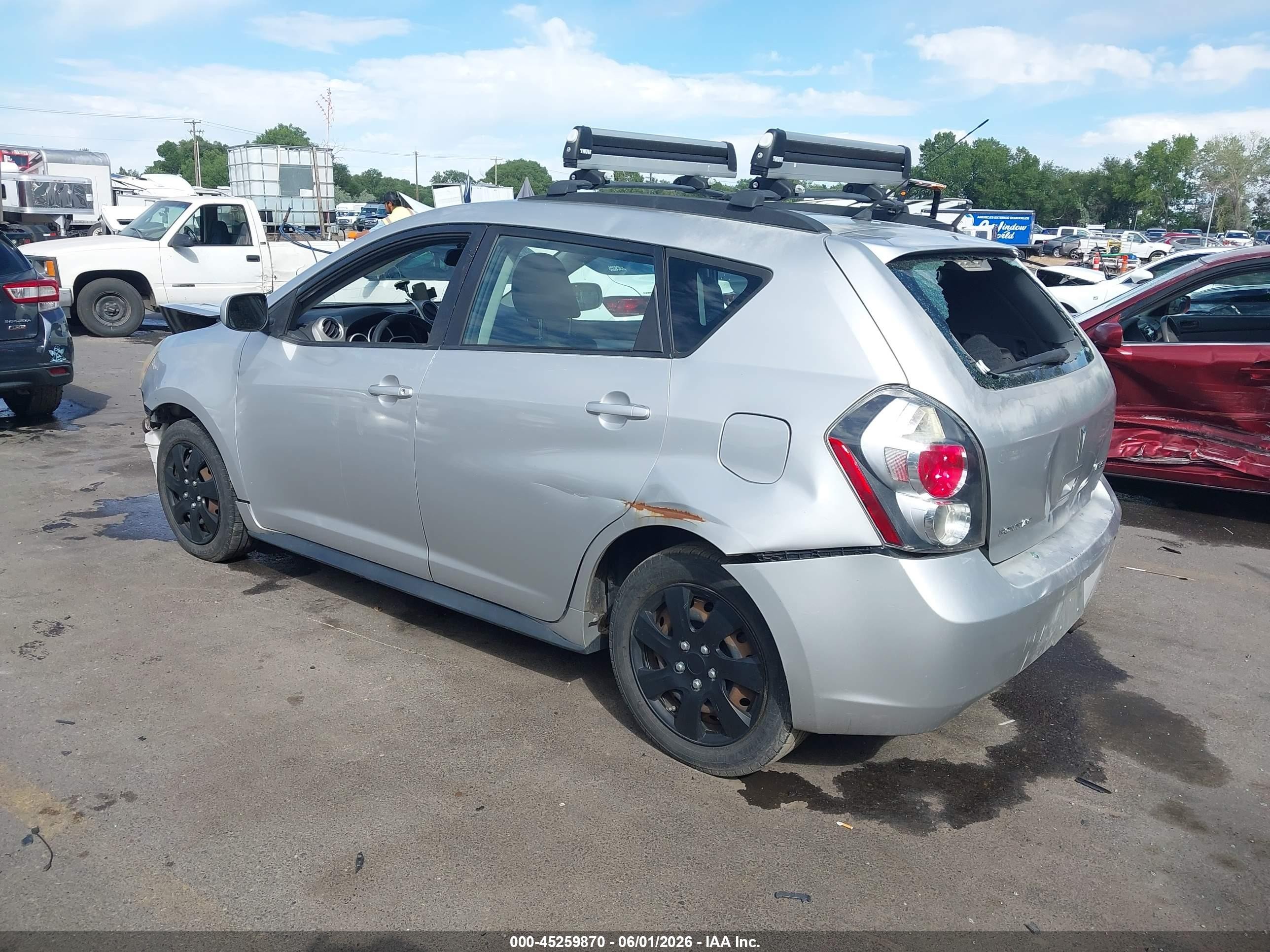 2009 Pontiac Vibe Серебряный vin: 5Y2SL67019Z416494