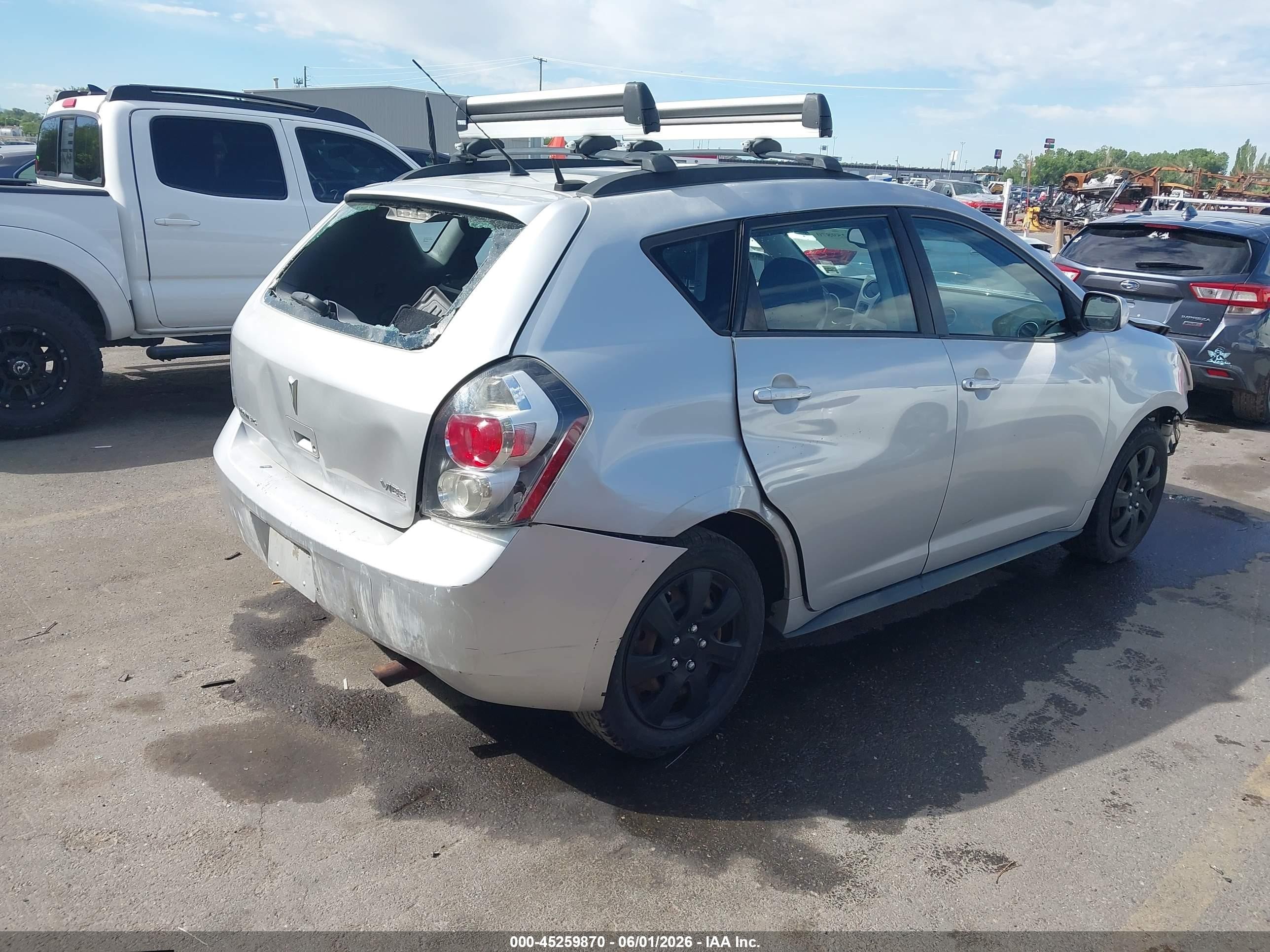 2009 Pontiac Vibe Серебряный vin: 5Y2SL67019Z416494