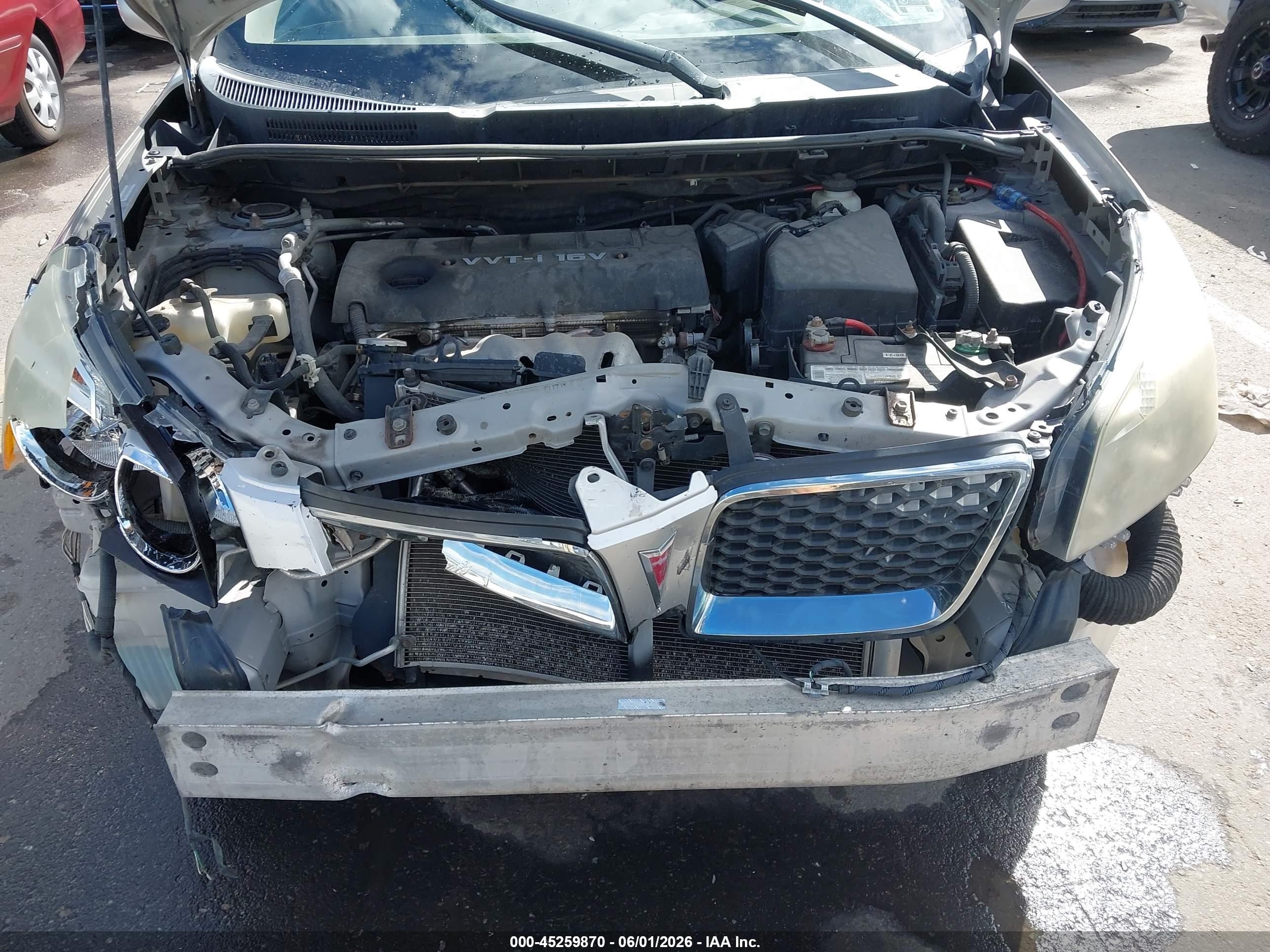 2009 Pontiac Vibe Серебряный vin: 5Y2SL67019Z416494