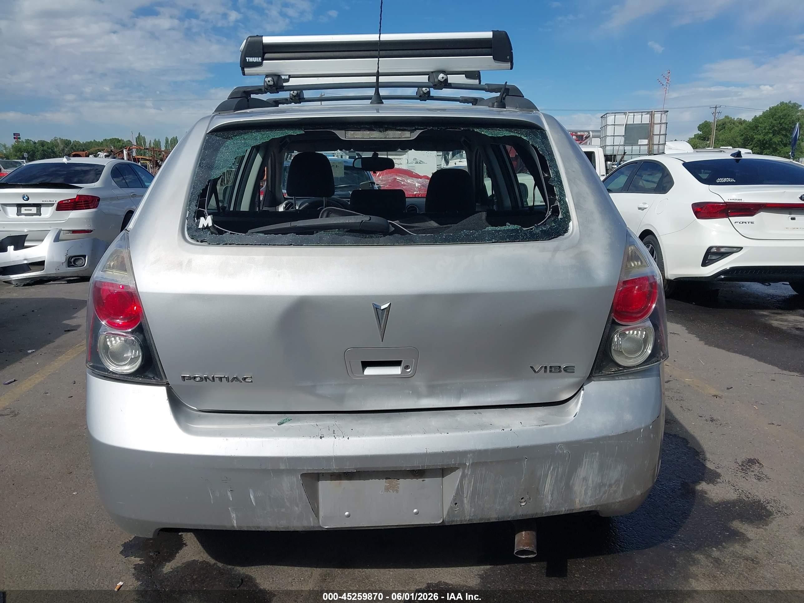 2009 Pontiac Vibe Серебряный vin: 5Y2SL67019Z416494