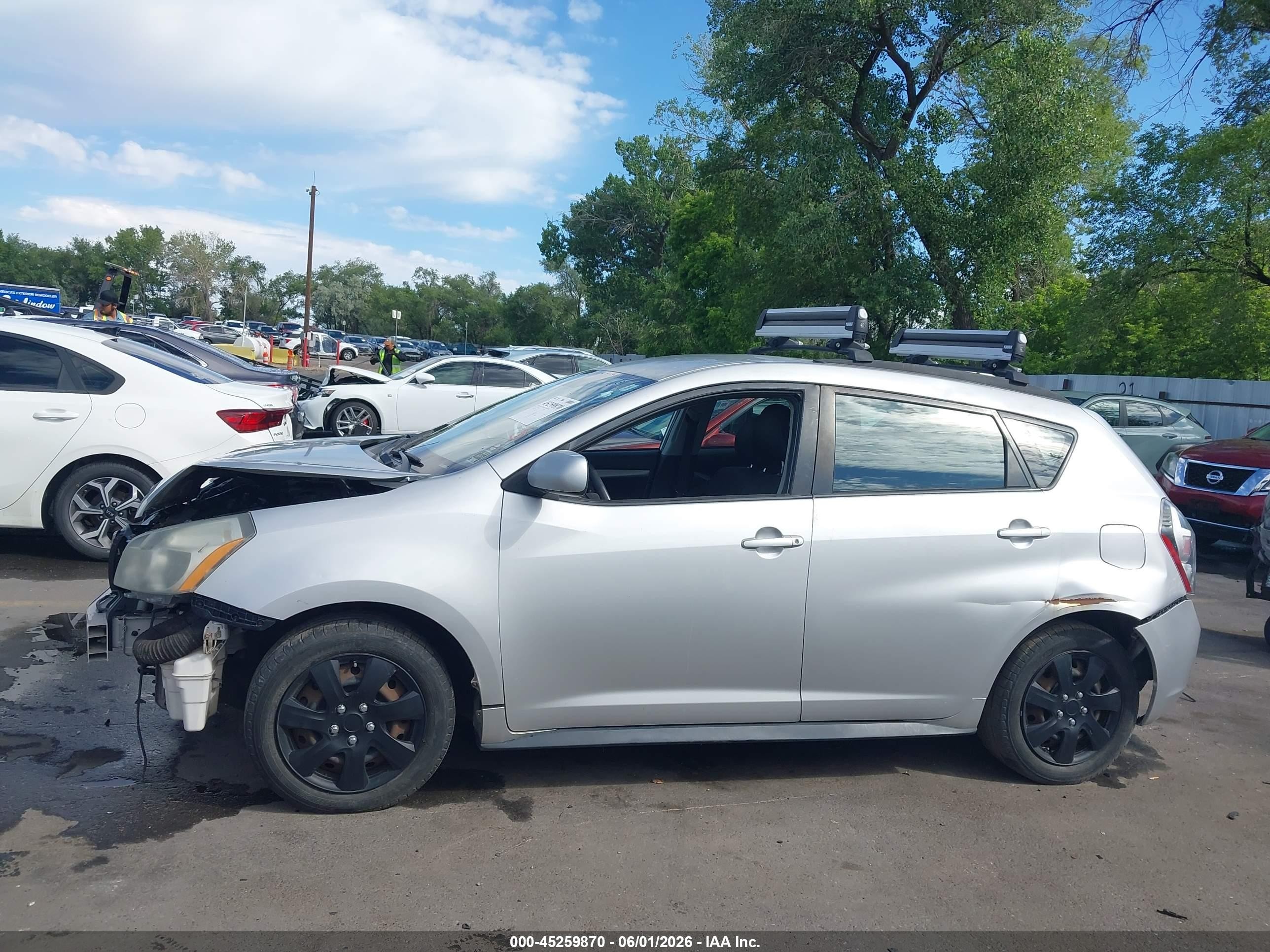 2009 Pontiac Vibe Серебряный vin: 5Y2SL67019Z416494