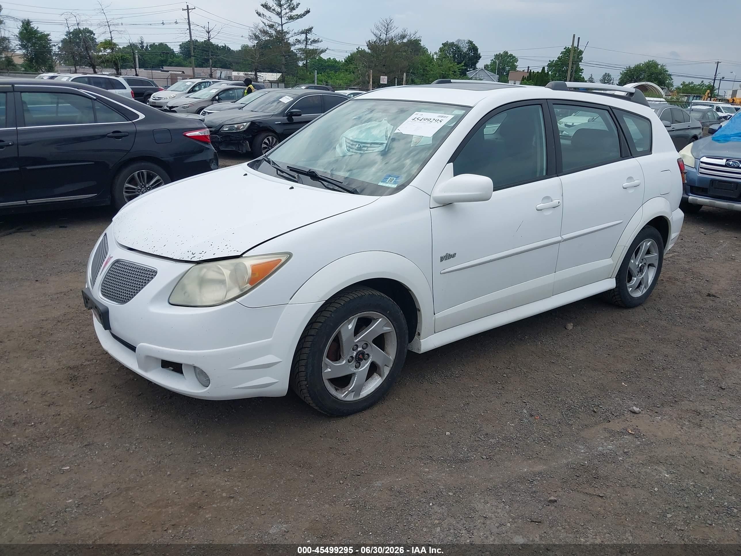 2006 Pontiac Vibe   Белый vin: 5Y2SL67806Z452517