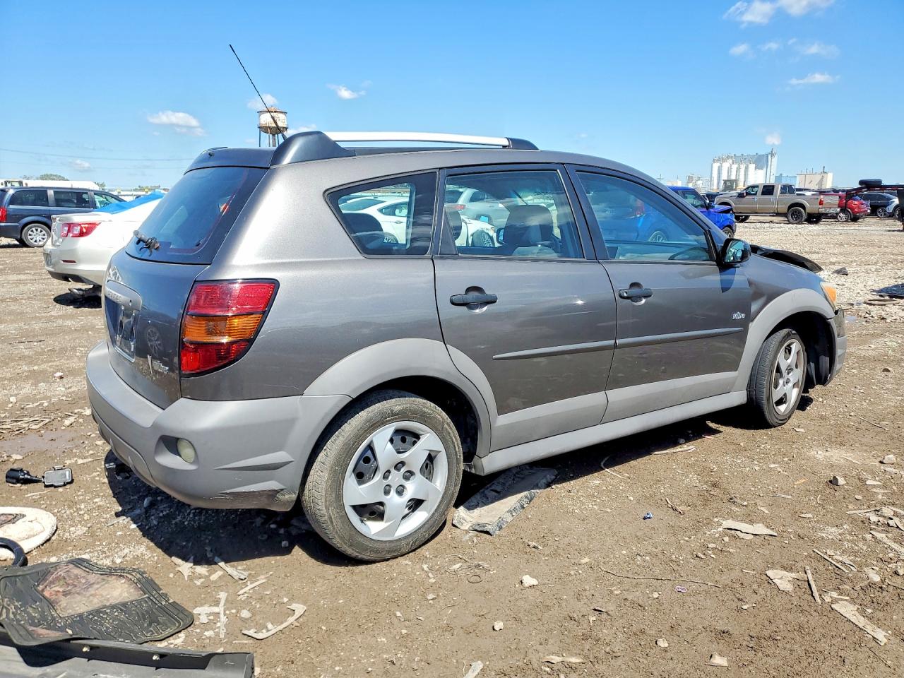 2007 Pontiac Vibe Gray vin: 5Y2SL67807Z419227