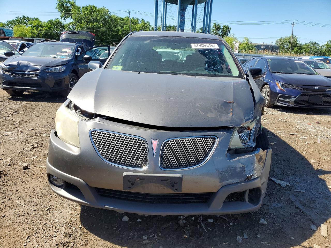 2007 Pontiac Vibe Gray vin: 5Y2SL67807Z419227