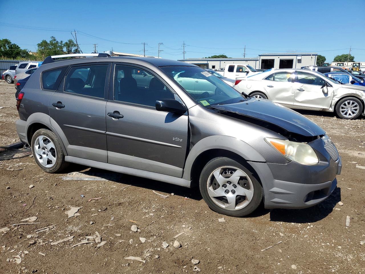 2007 Pontiac Vibe Gray vin: 5Y2SL67807Z419227