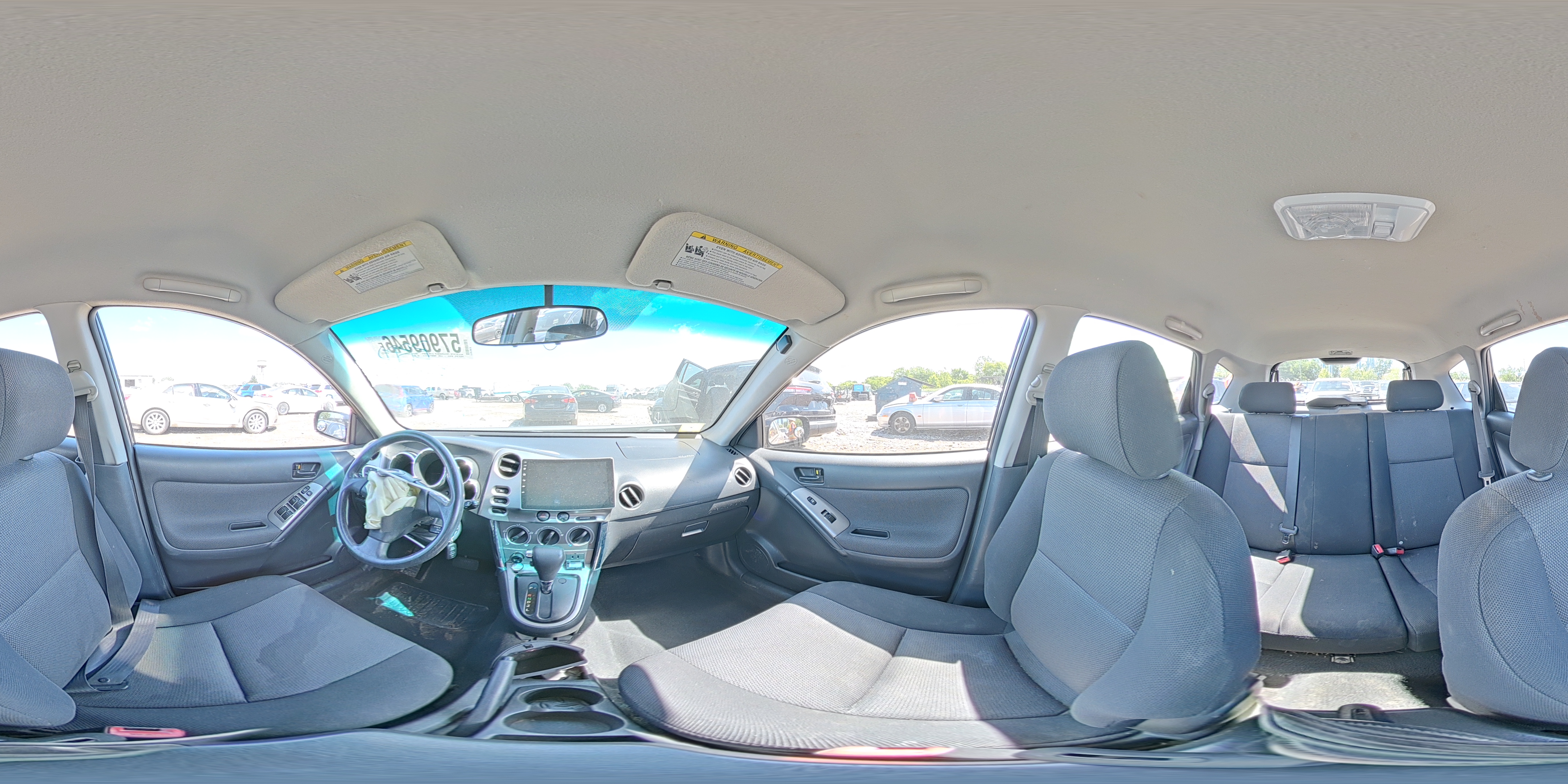 2007 Pontiac Vibe Gray vin: 5Y2SL67807Z419227