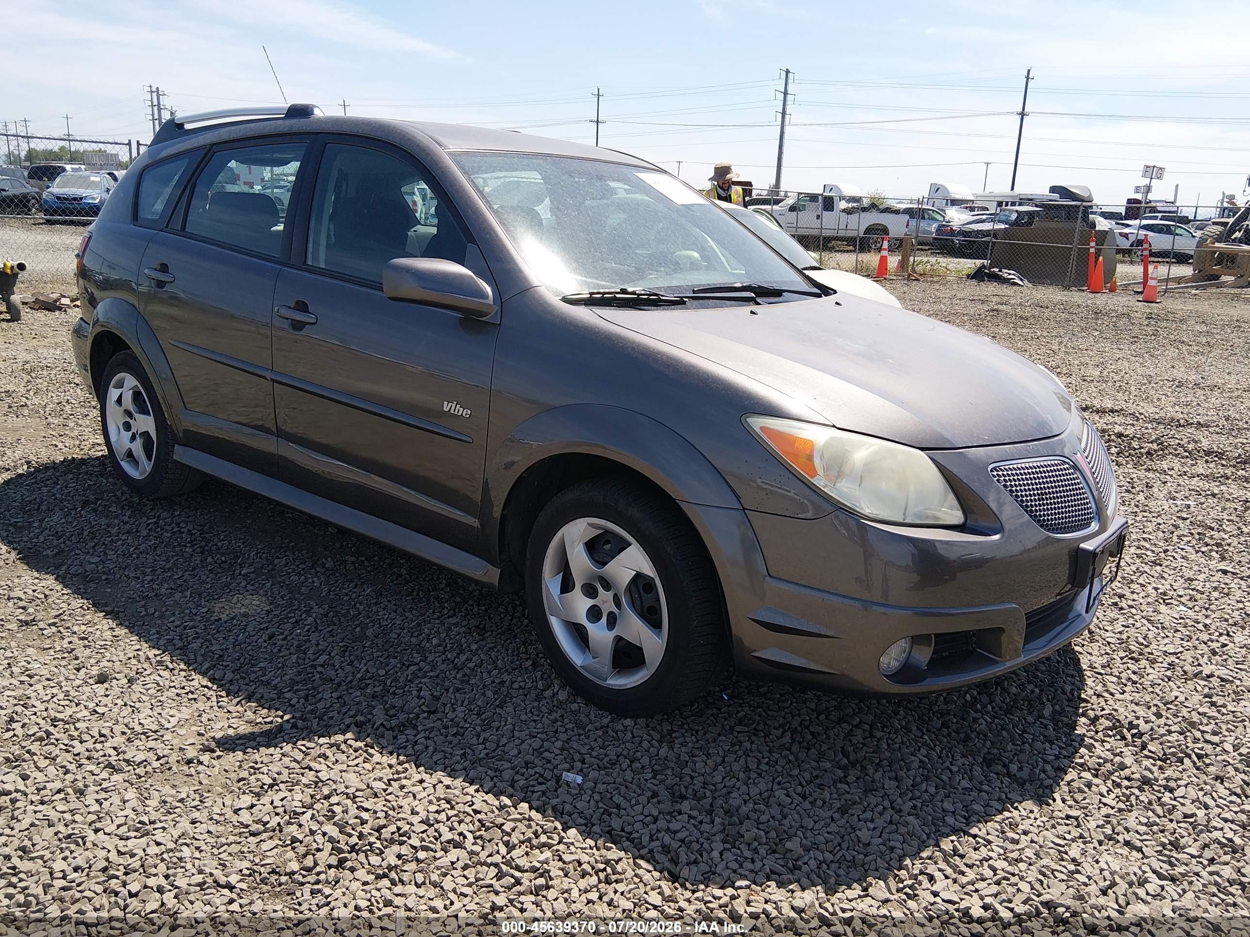 2006 Pontiac Vibe   Серый vin: 5Y2SL67816Z457323