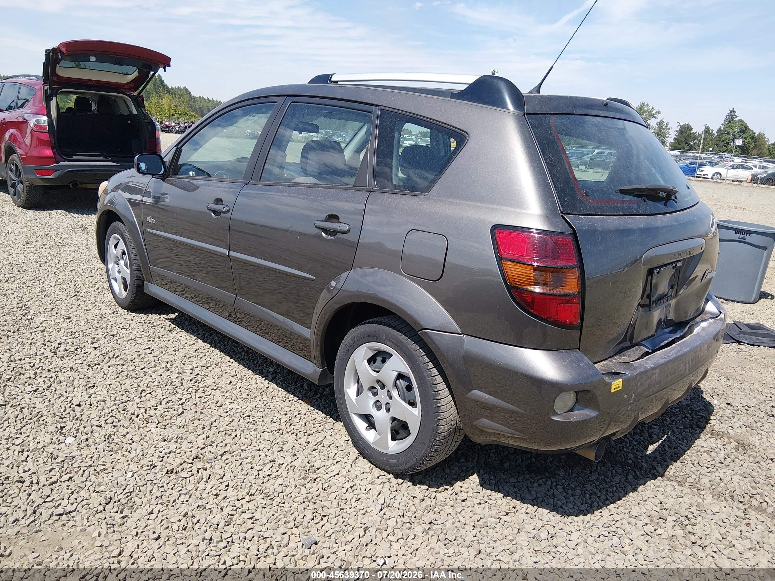 2006 Pontiac Vibe   Gray vin: 5Y2SL67816Z457323