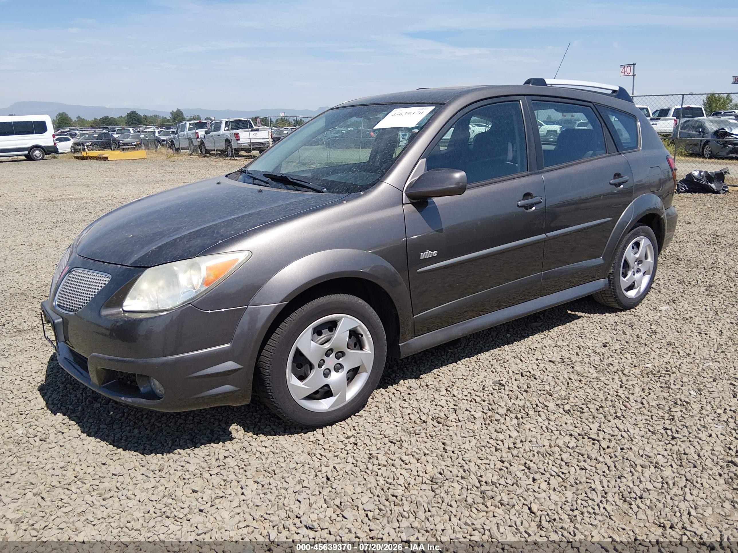 2006 Pontiac Vibe   Gray vin: 5Y2SL67816Z457323