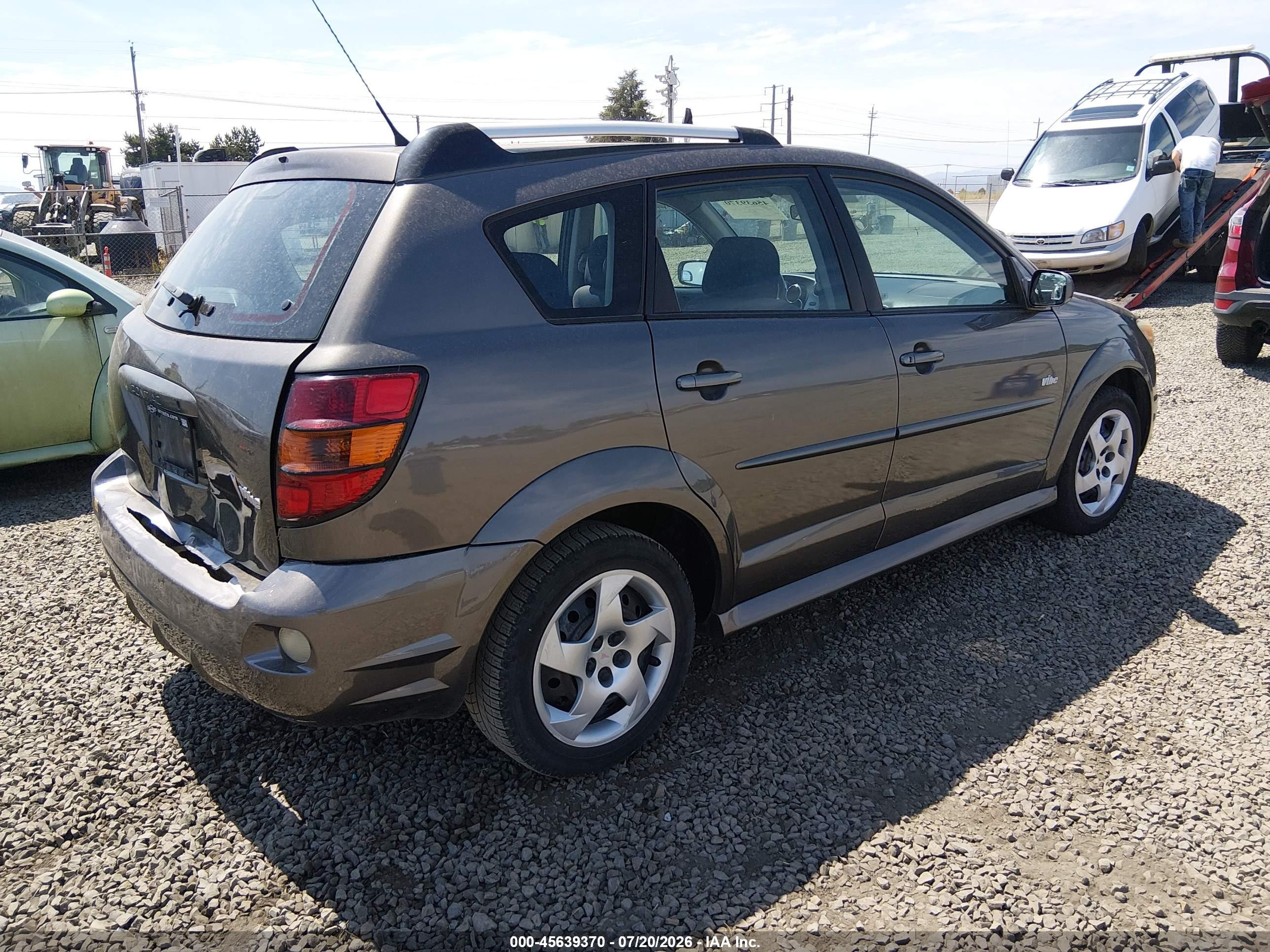 2006 Pontiac Vibe   Gray vin: 5Y2SL67816Z457323