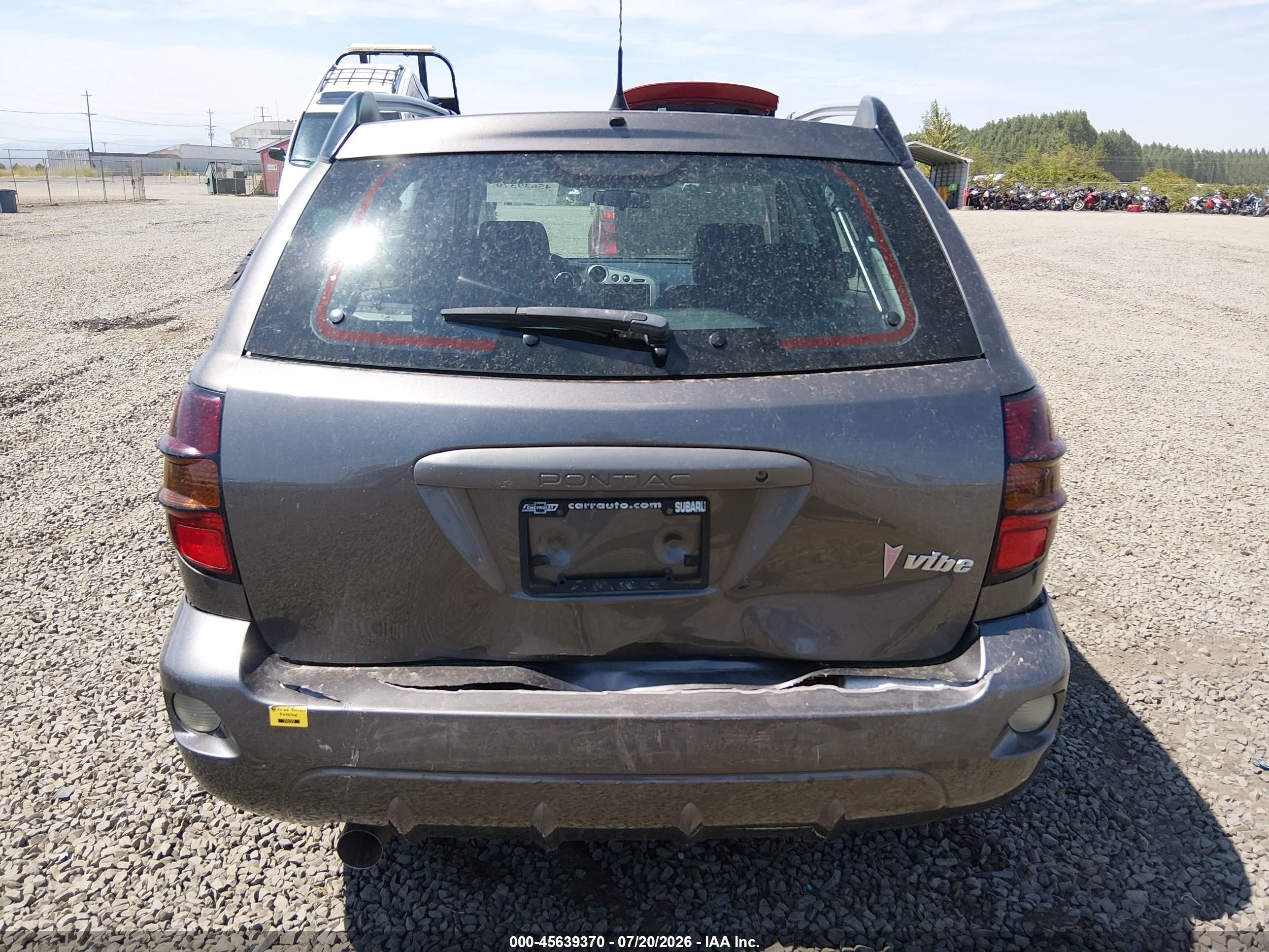 2006 Pontiac Vibe   Gray vin: 5Y2SL67816Z457323