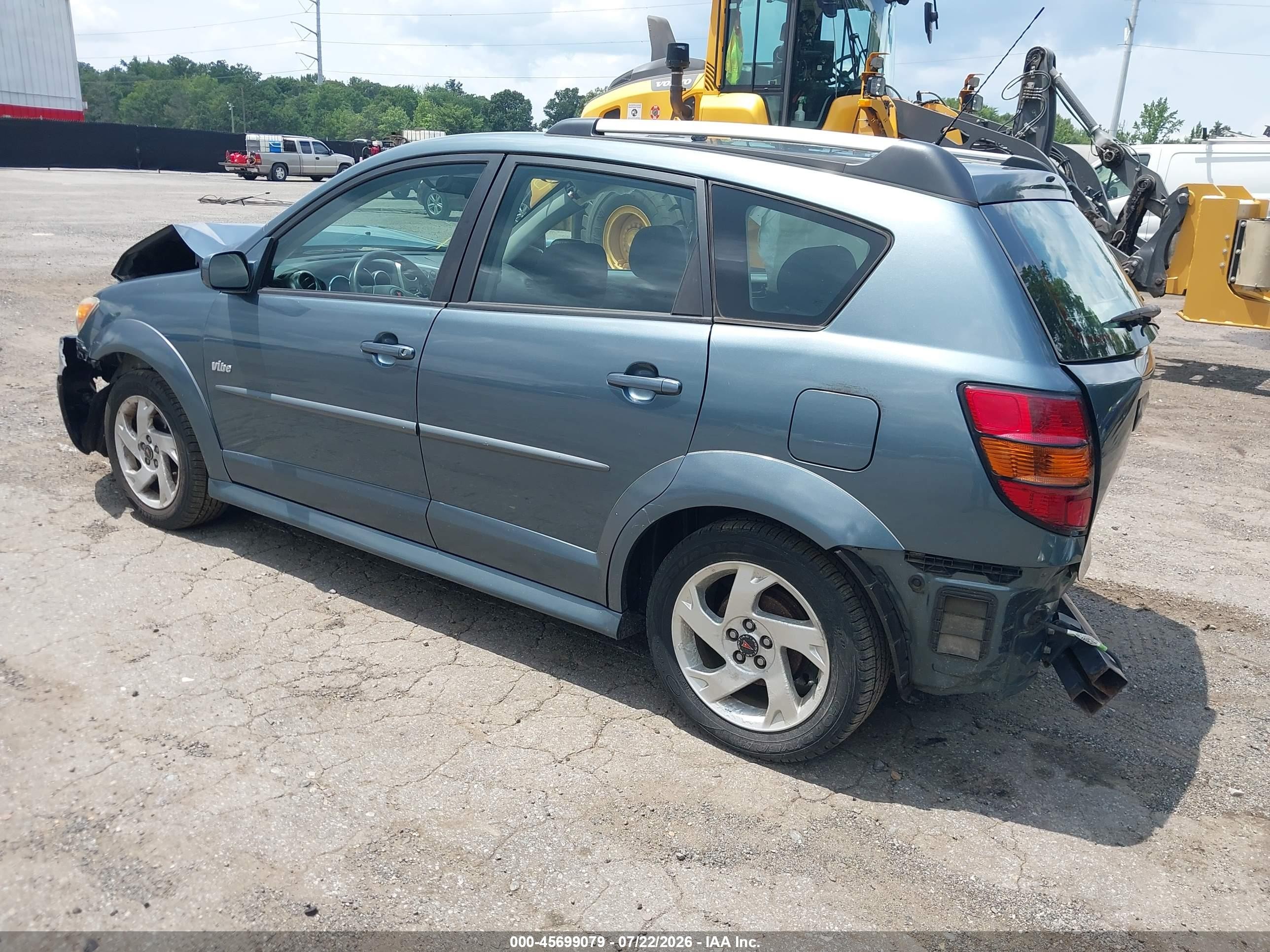 2007 Pontiac Vibe   Light Blue vin: 5Y2SL67817Z426140
