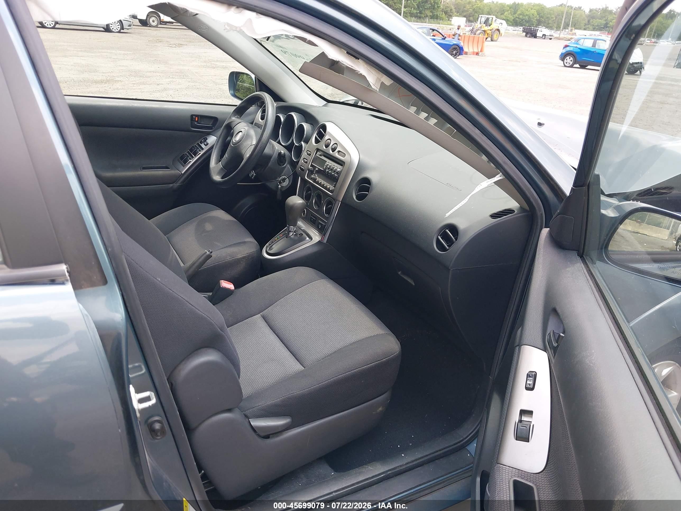 2007 Pontiac Vibe   Light Blue vin: 5Y2SL67817Z426140