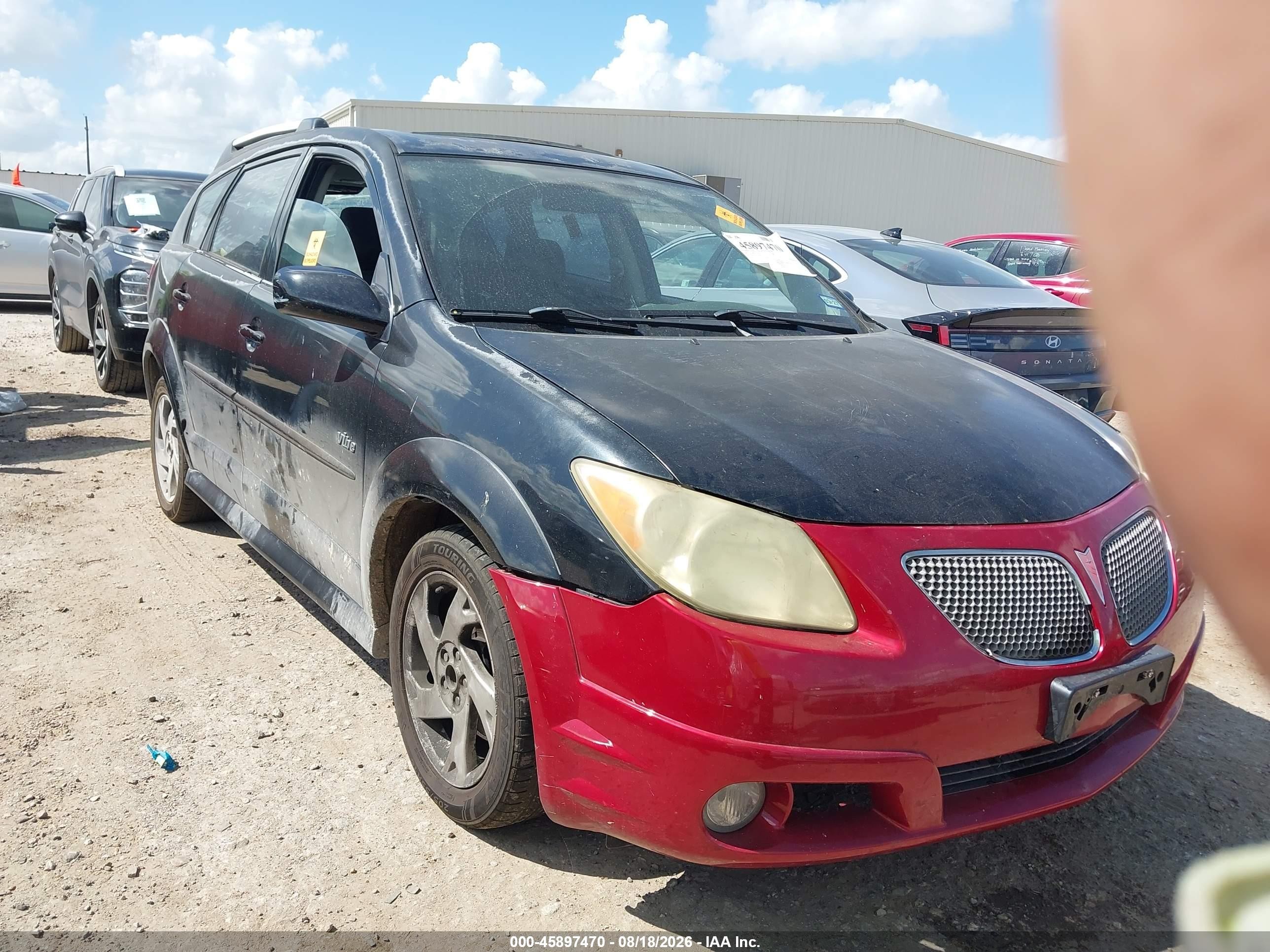 2007 Pontiac Vibe   Black vin: 5Y2SL67837Z401823