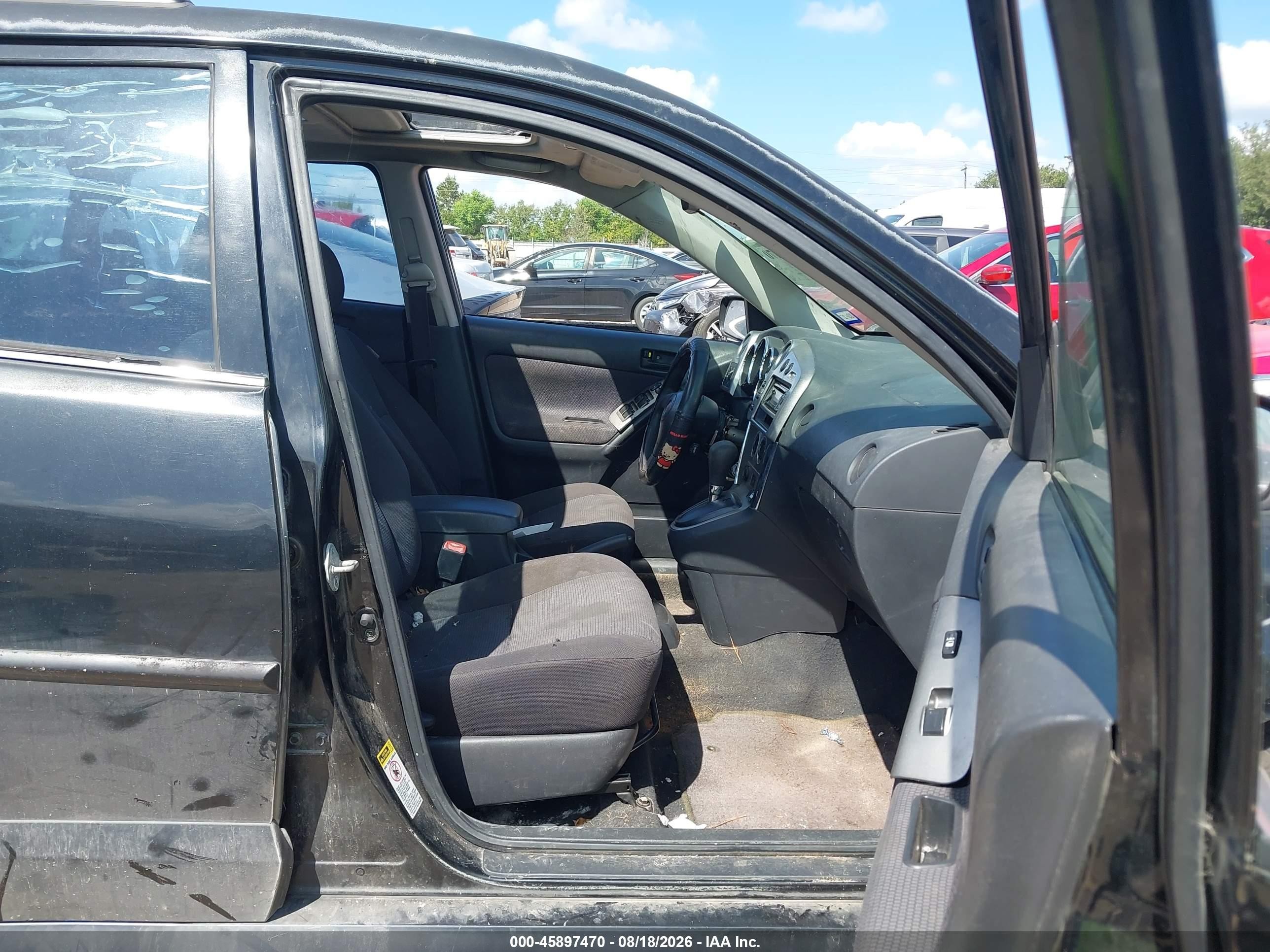 2007 Pontiac Vibe   Black vin: 5Y2SL67837Z401823
