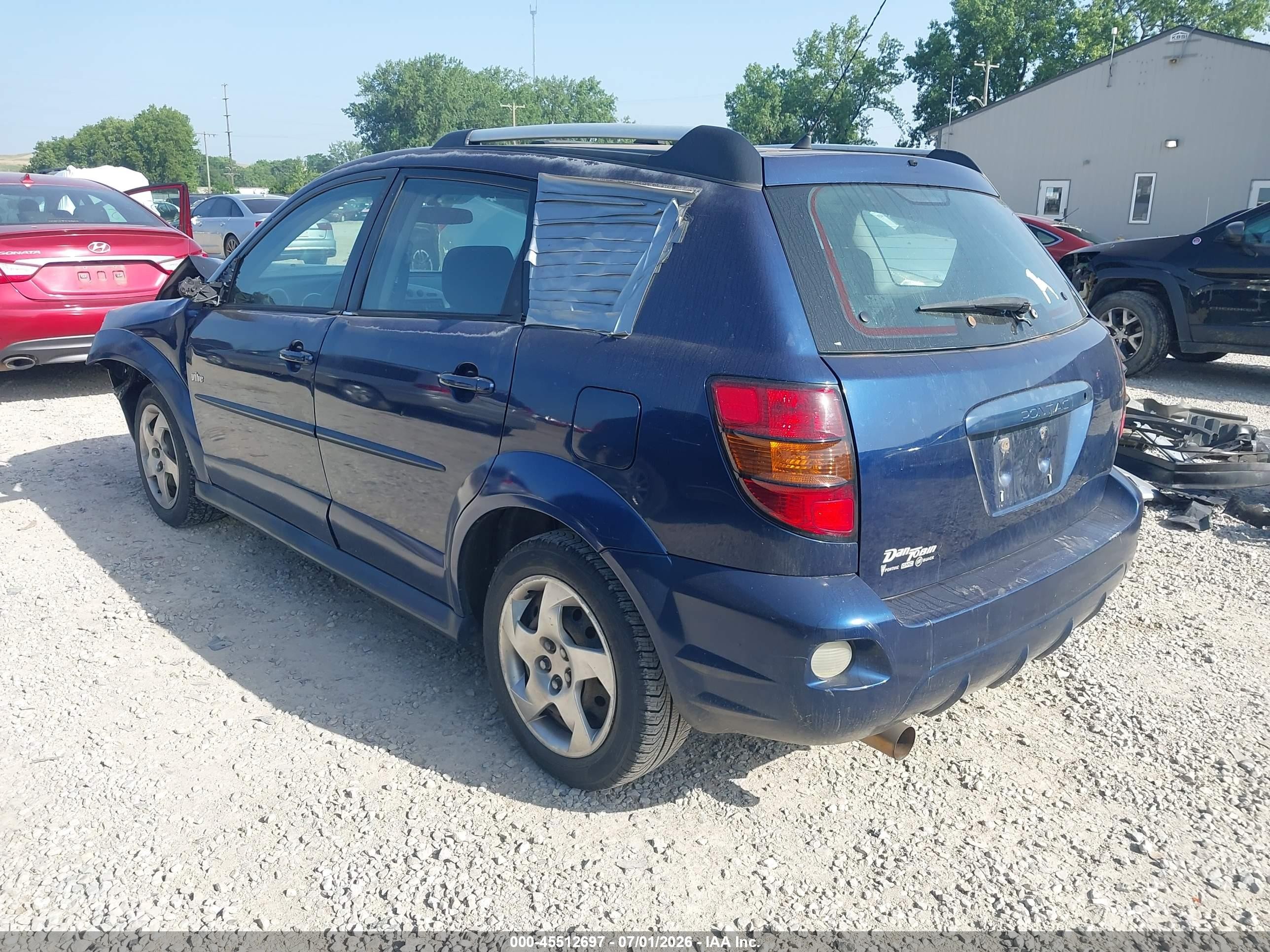 2007 Pontiac Vibe   Dark Blue vin: 5Y2SL67837Z413714