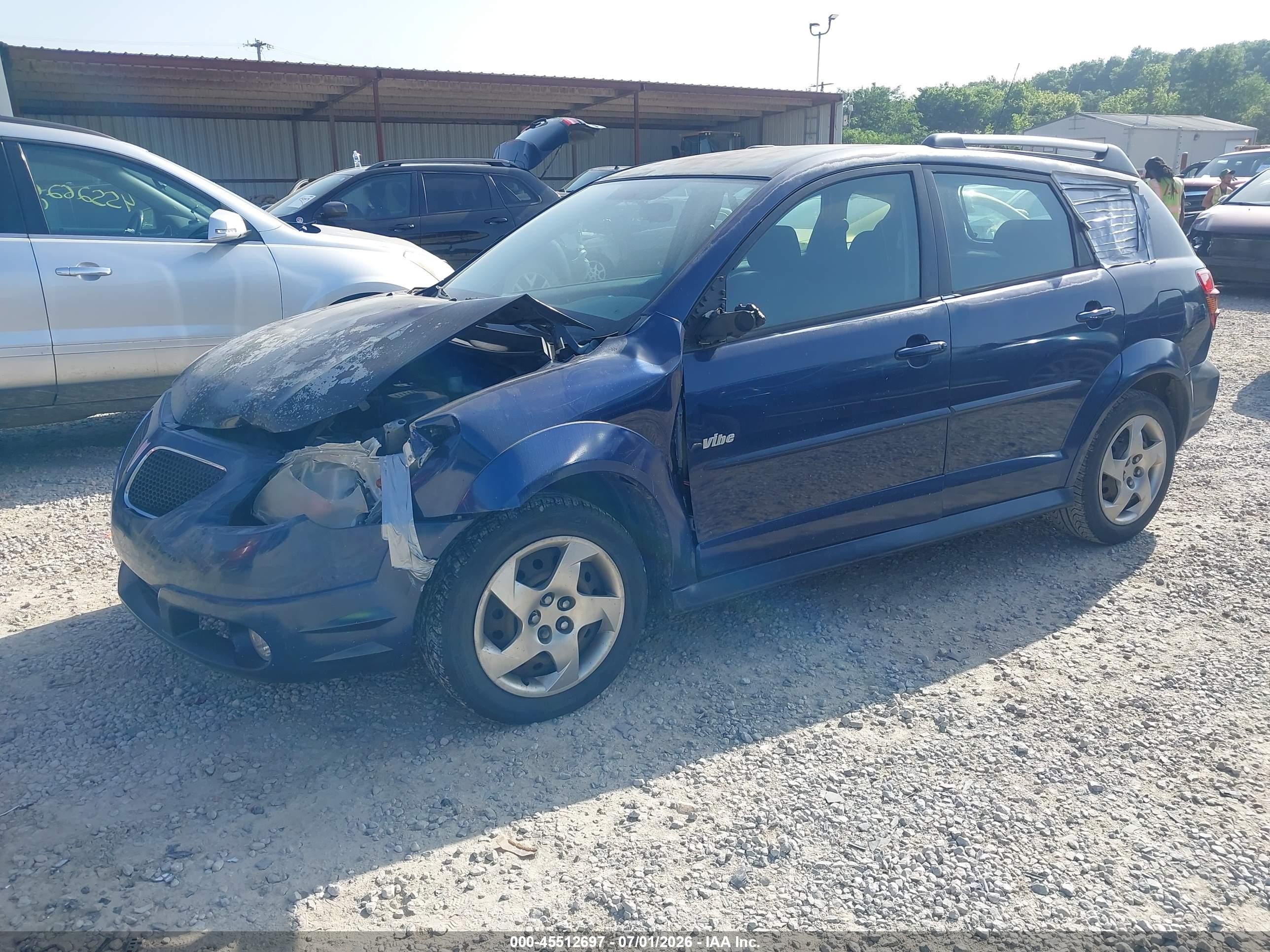 2007 Pontiac Vibe   Dark Blue vin: 5Y2SL67837Z413714