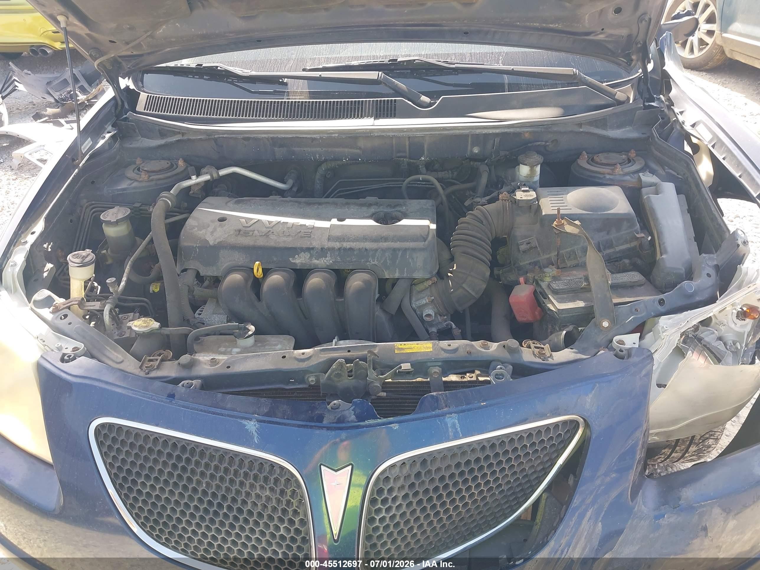 2007 Pontiac Vibe   Dark Blue vin: 5Y2SL67837Z413714