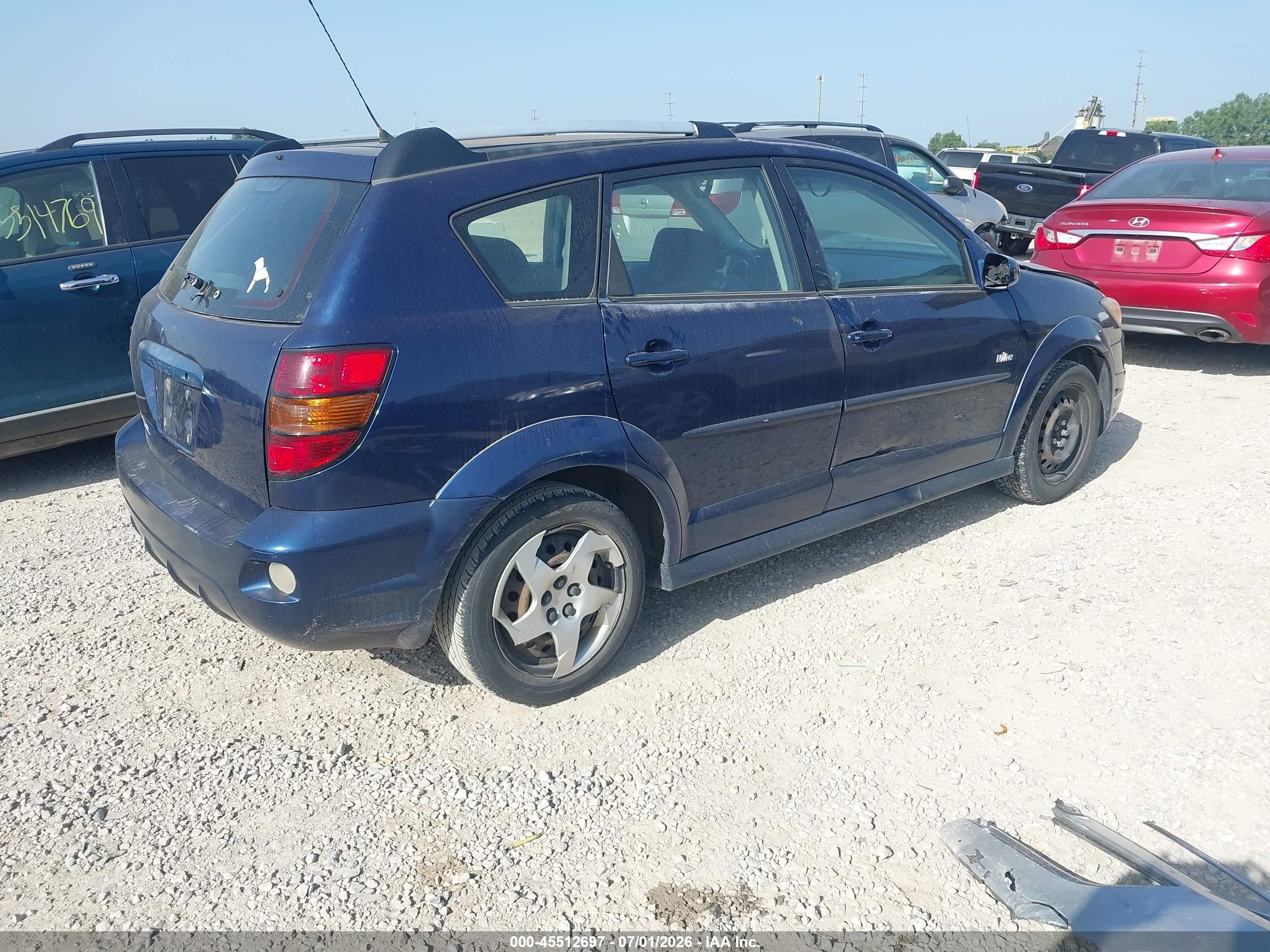 2007 Pontiac Vibe   Dark Blue vin: 5Y2SL67837Z413714
