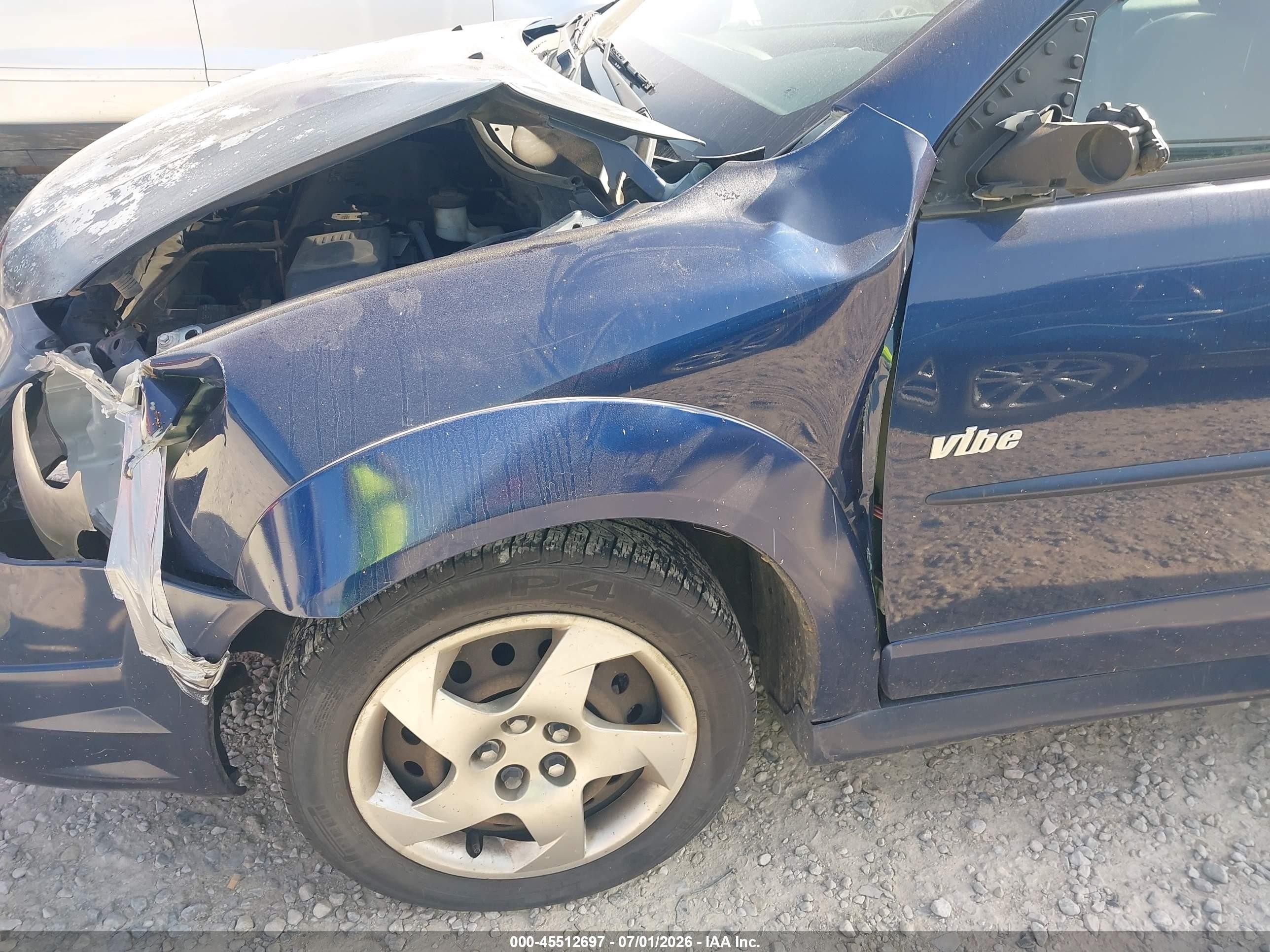 2007 Pontiac Vibe   Dark Blue vin: 5Y2SL67837Z413714