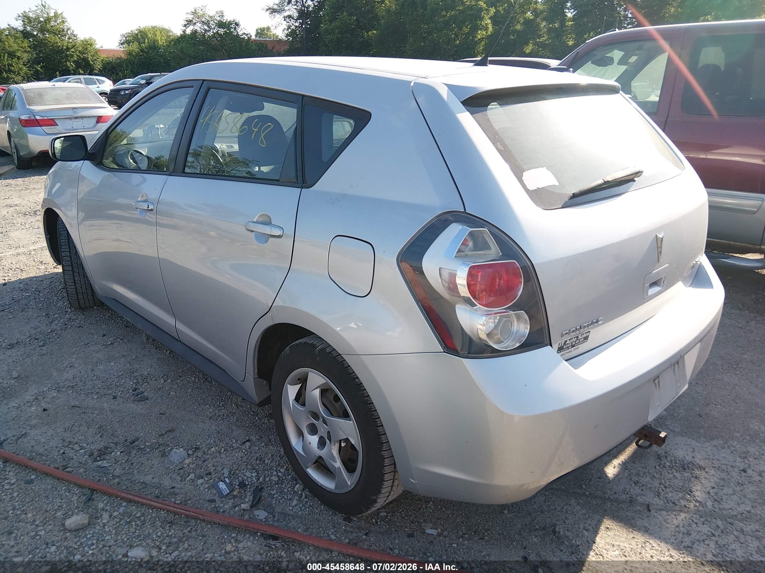 2009 Pontiac Vibe   Silver vin: 5Y2SL67849Z451584