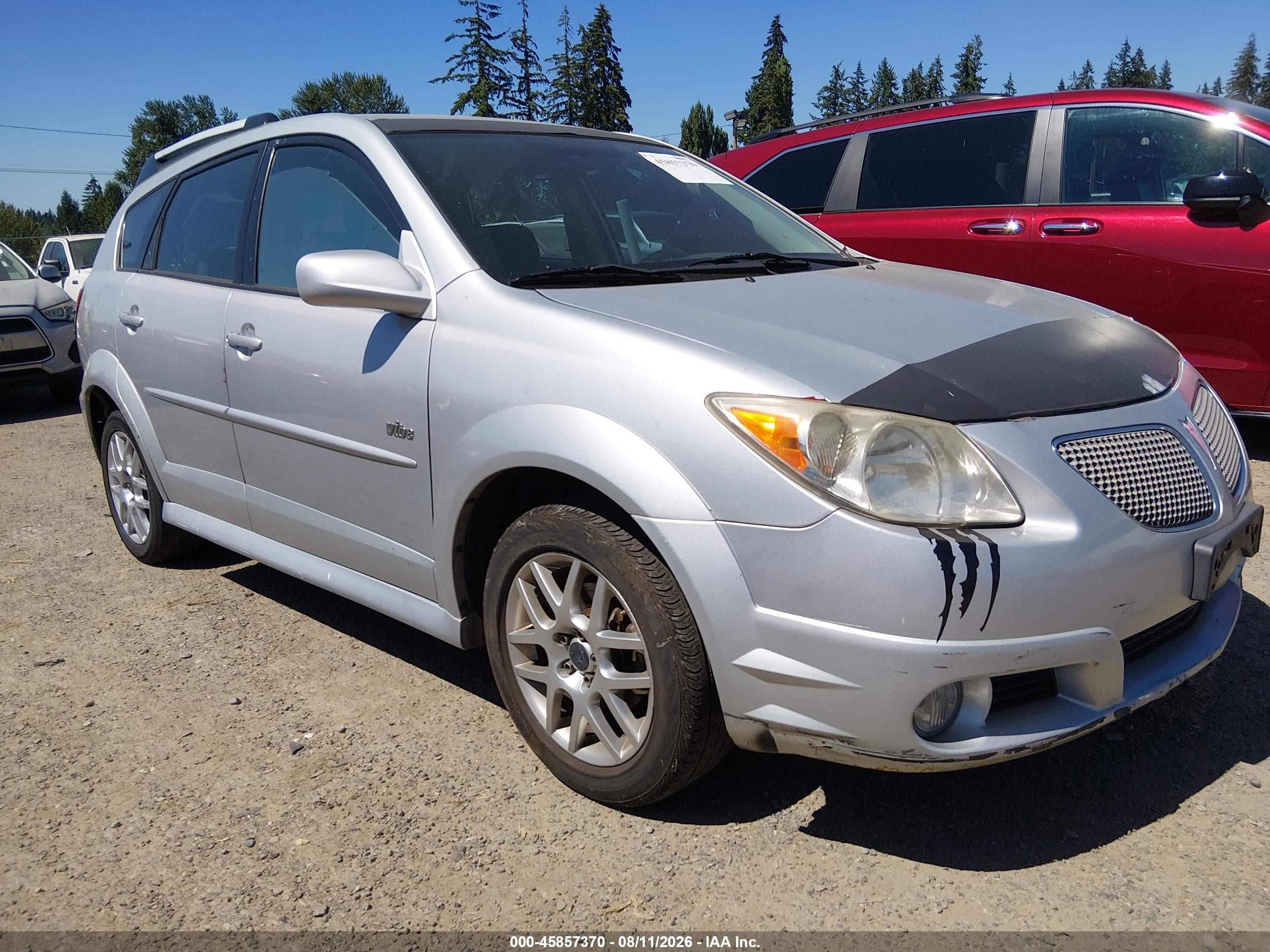 2007 Pontiac Vibe   Silver vin: 5Y2SL67857Z432457