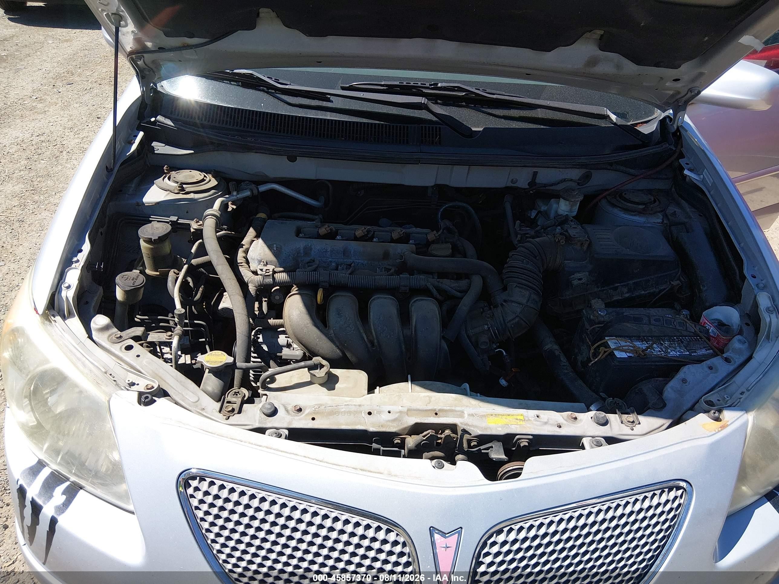 2007 Pontiac Vibe   Silver vin: 5Y2SL67857Z432457