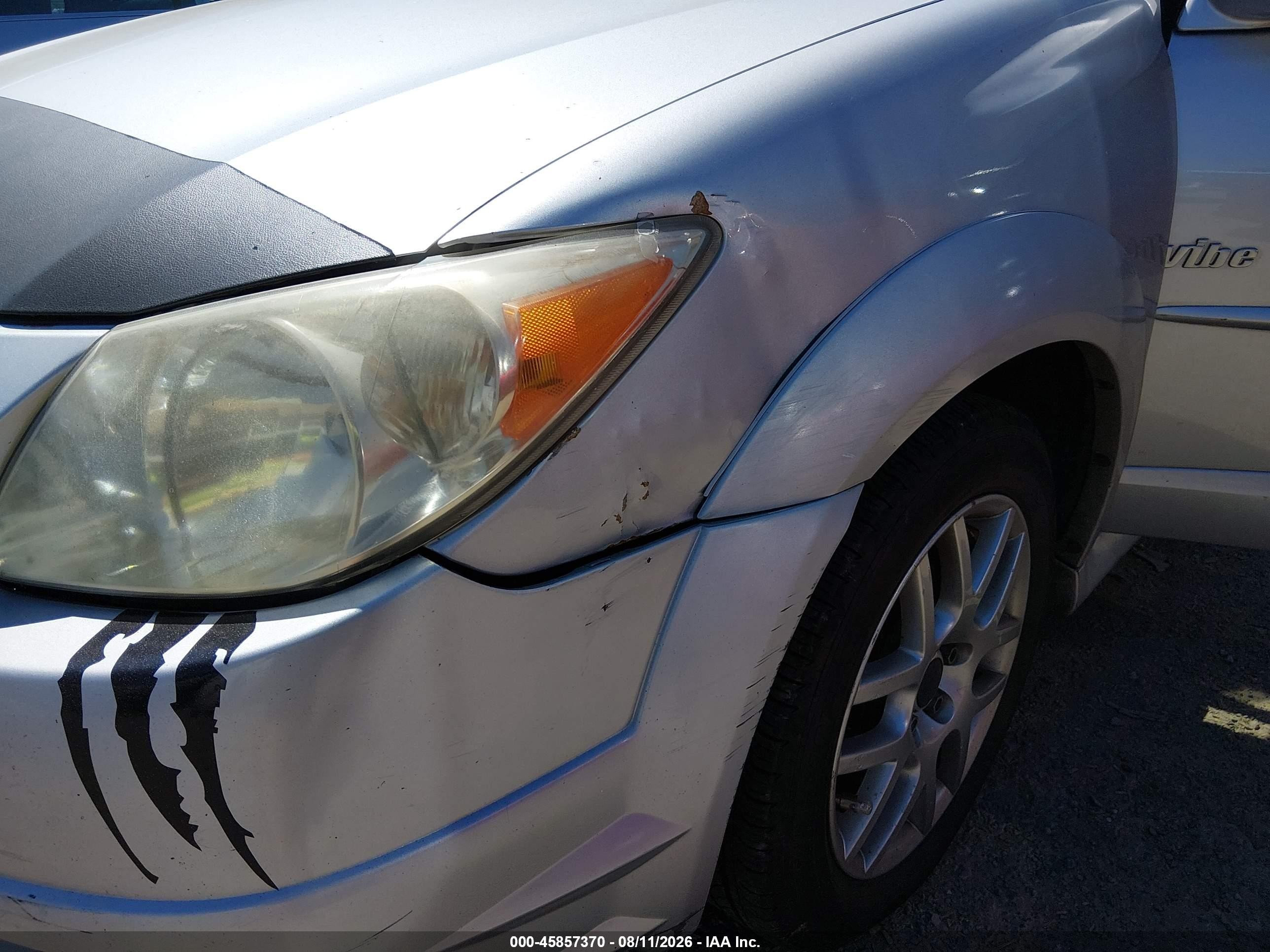 2007 Pontiac Vibe   Silver vin: 5Y2SL67857Z432457
