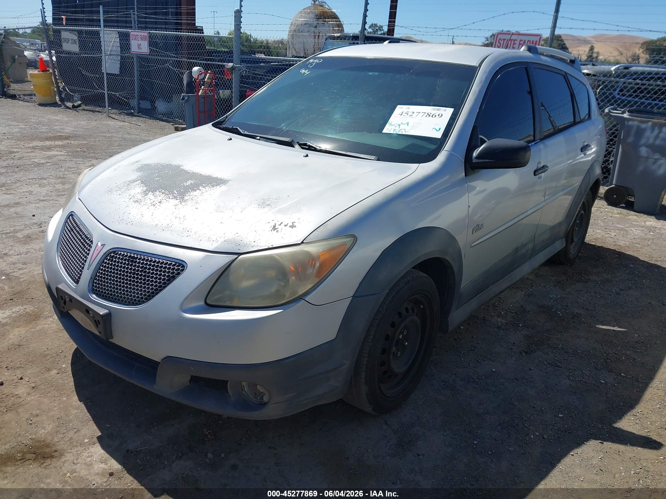 2007 Pontiac Vibe   Gray vin: 5Y2SL67857Z436492