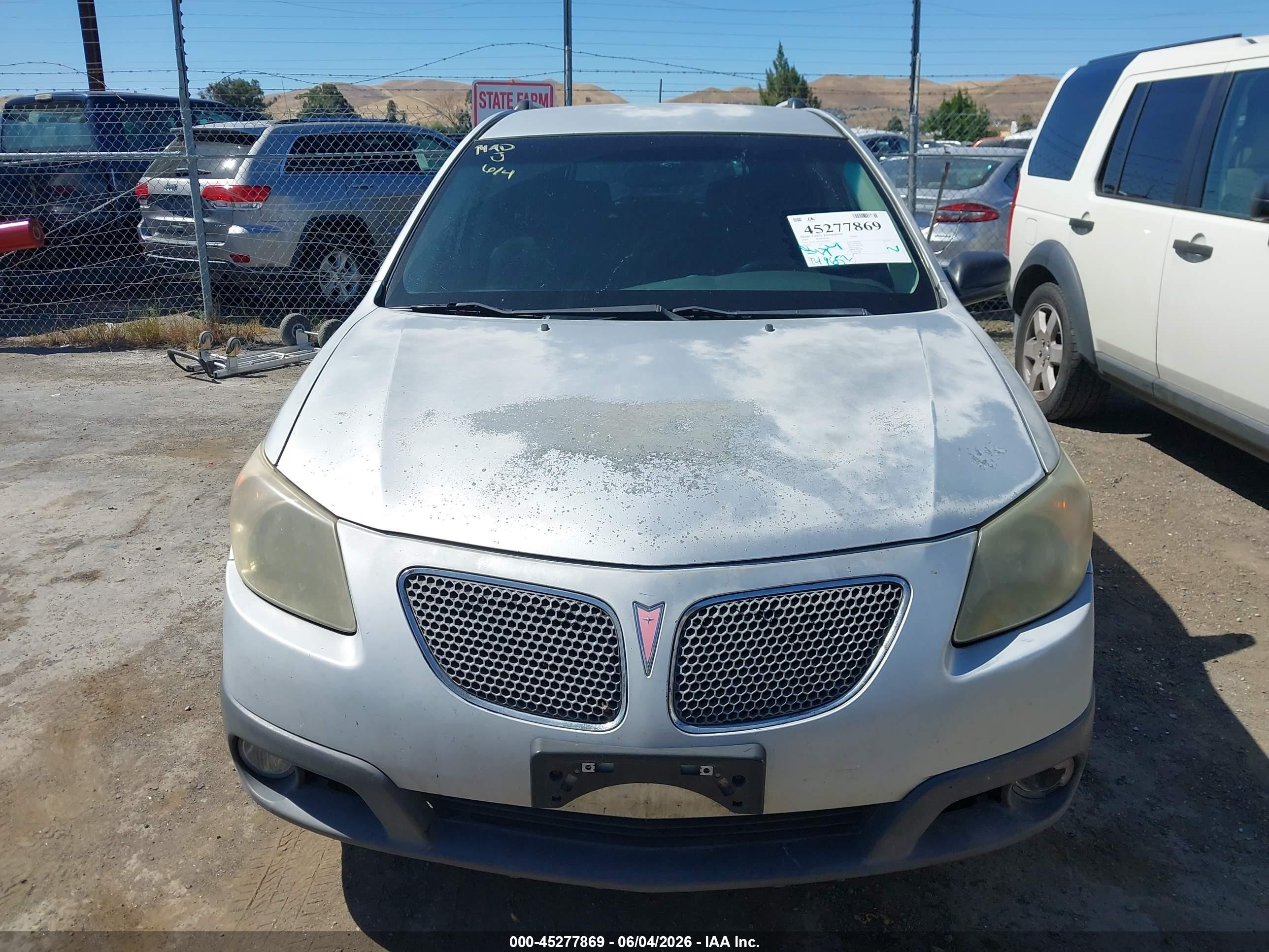 2007 Pontiac Vibe   Gray vin: 5Y2SL67857Z436492