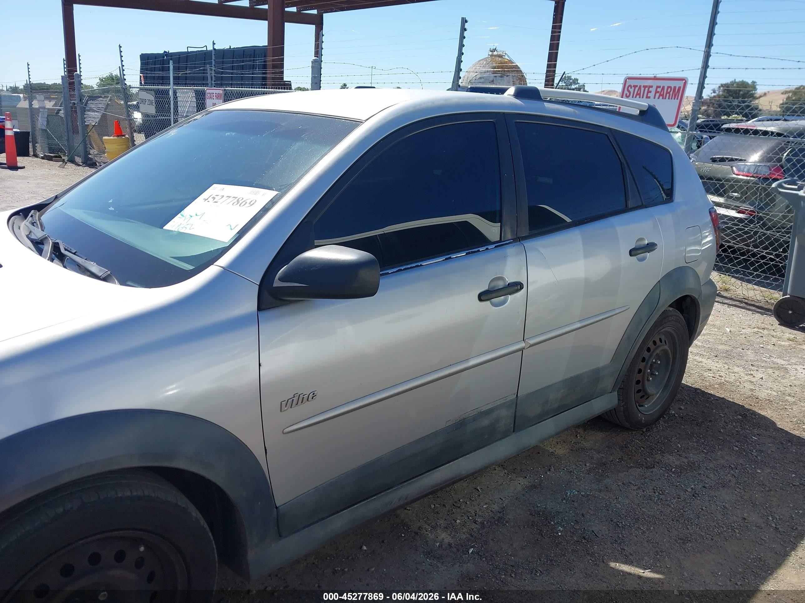 2007 Pontiac Vibe   Gray vin: 5Y2SL67857Z436492