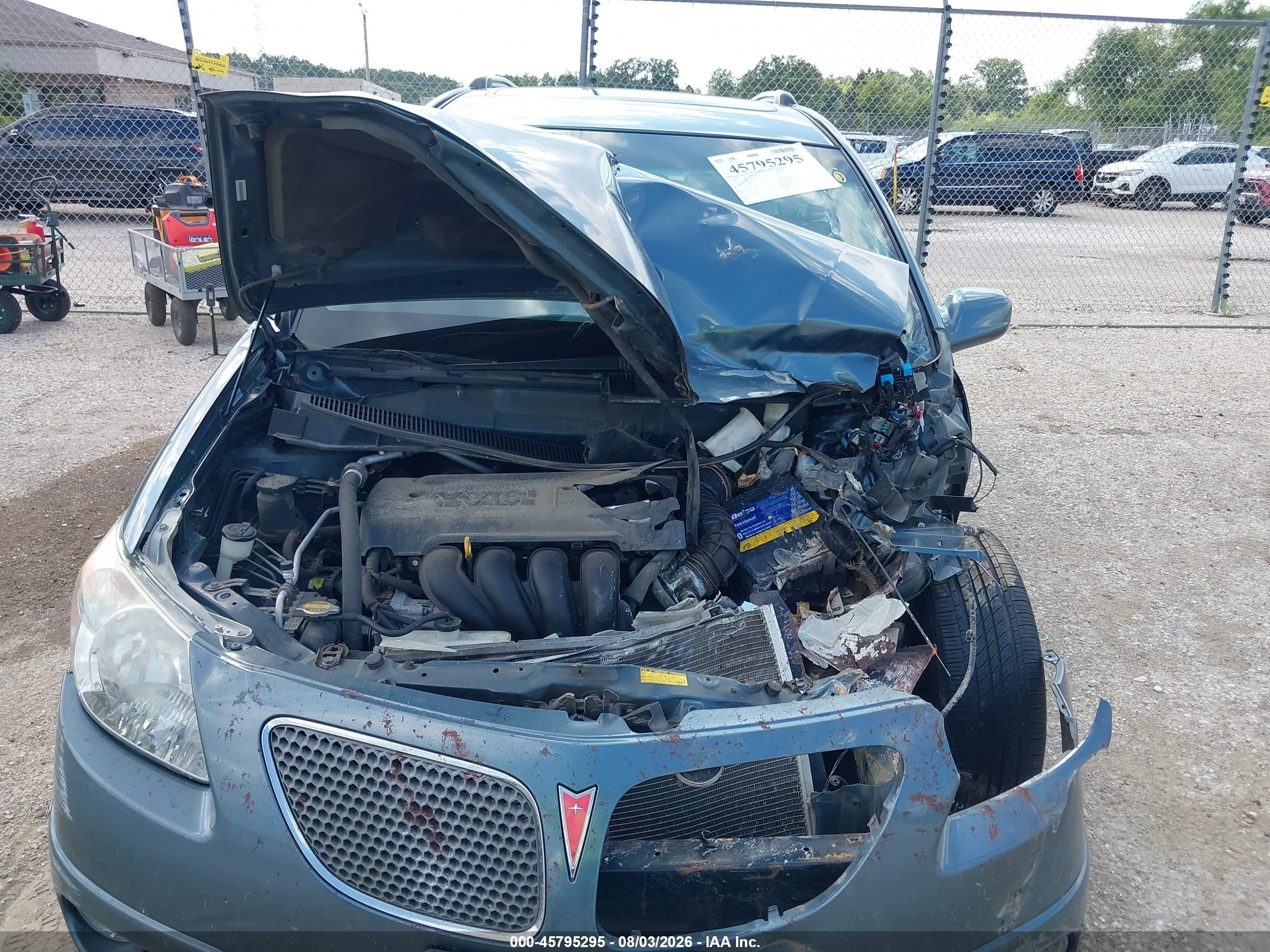 2008 Pontiac Vibe   Зеленый vin: 5Y2SL67858Z411691