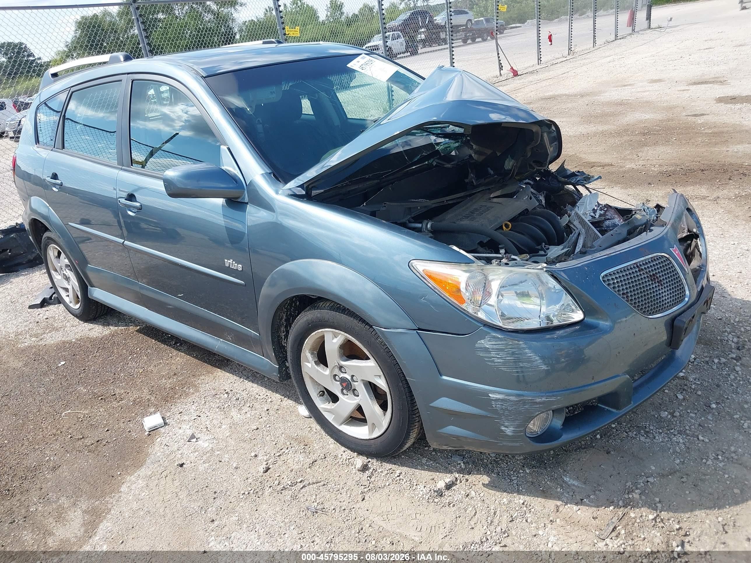 2008 Pontiac Vibe   Зеленый vin: 5Y2SL67858Z411691
